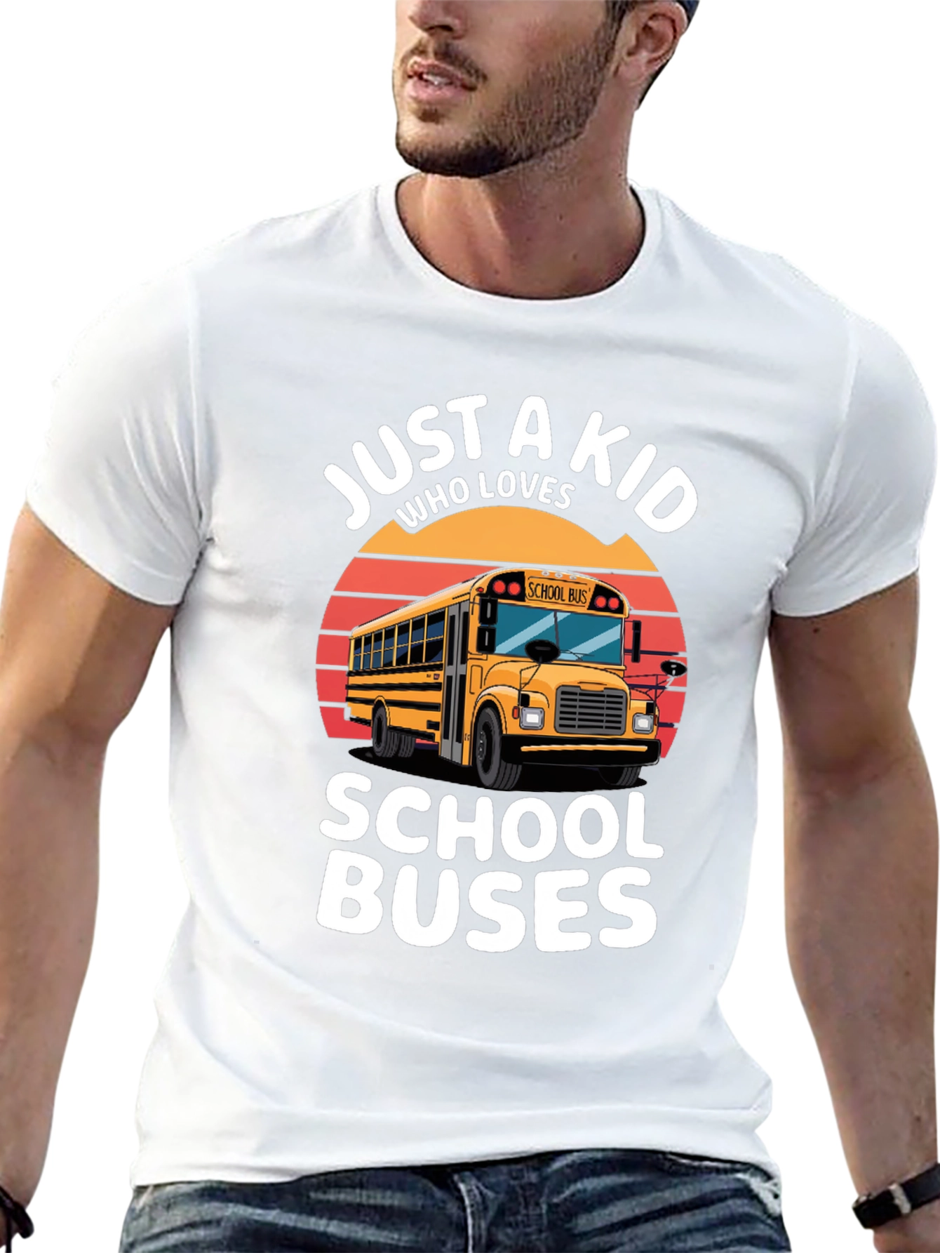 Just A Kid Who Loves School Buses T-Shirt
