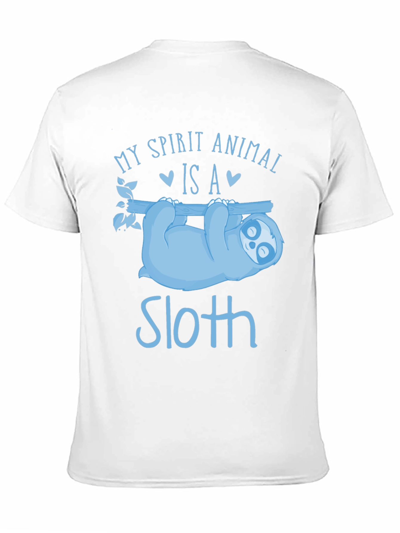 Sloth Spirit Animal Black T-Shirt