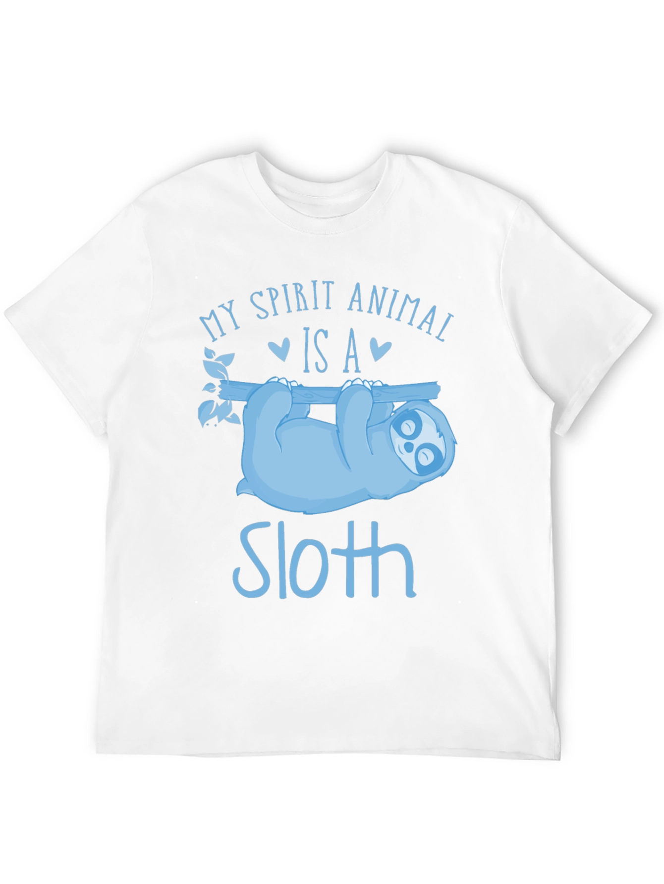 Sloth Spirit Animal Black T-Shirt