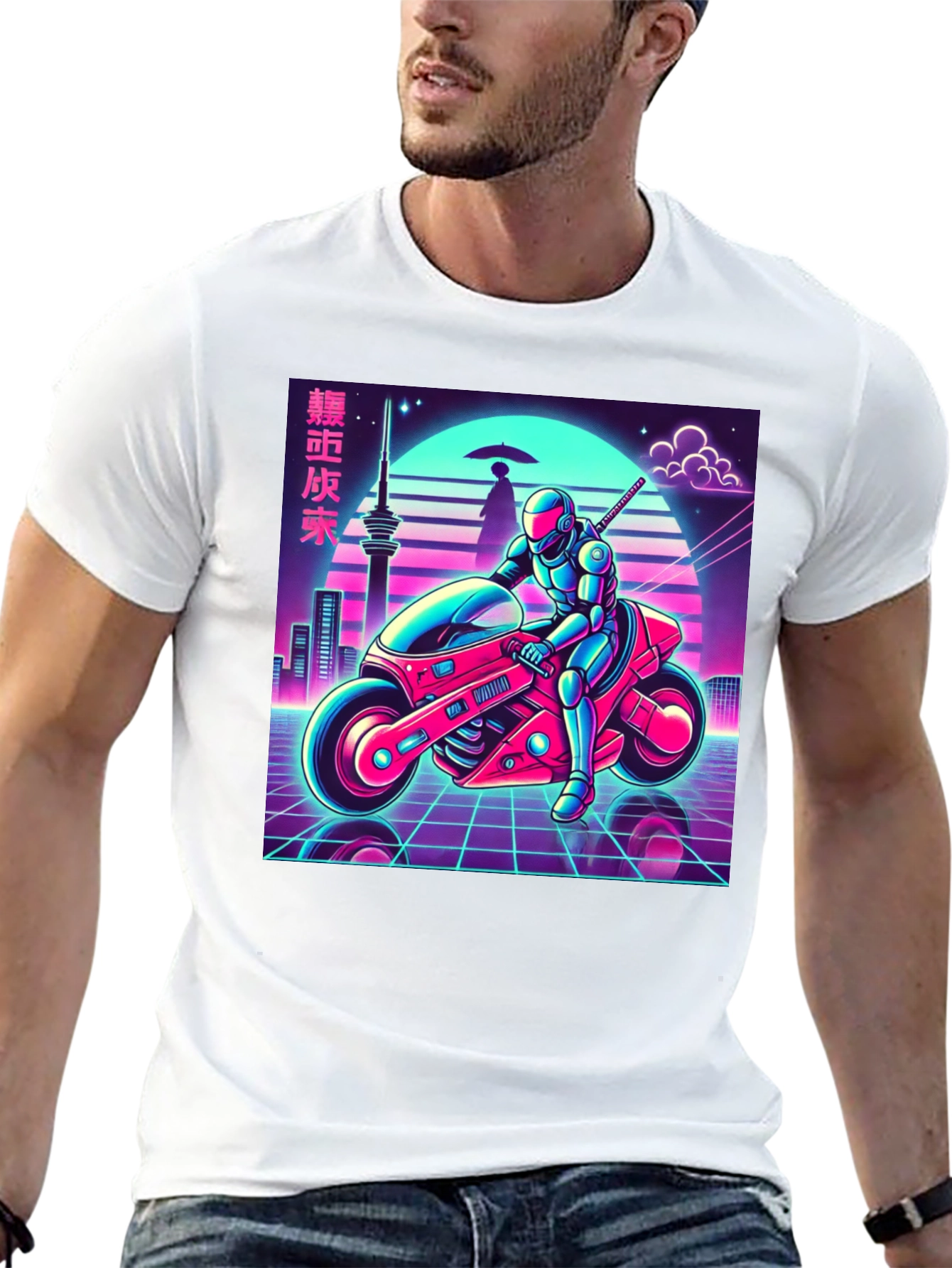 Retro Cyberpunk Rider Tee