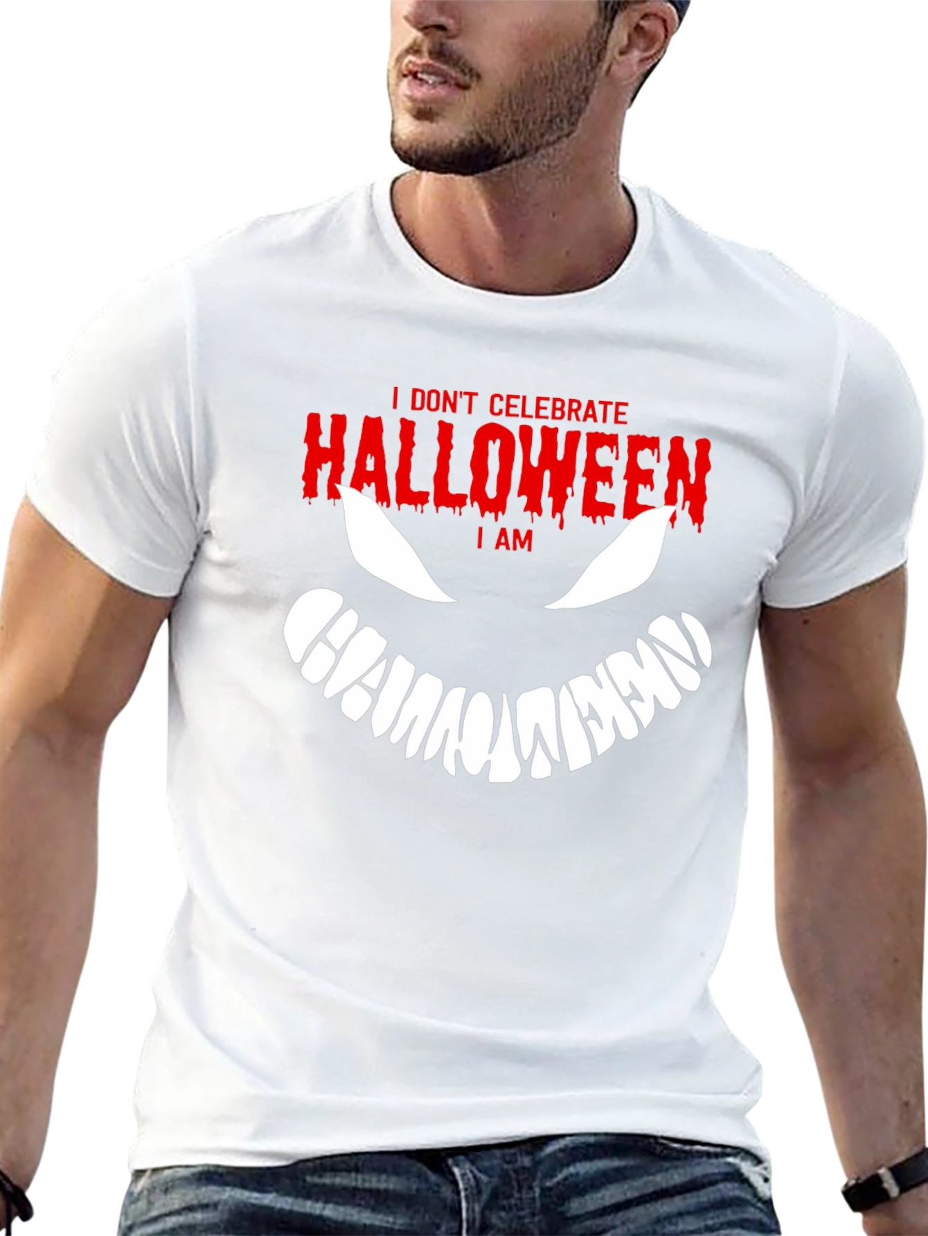 I Am Halloween Graphic T-Shirt - Spooky Season Tee
