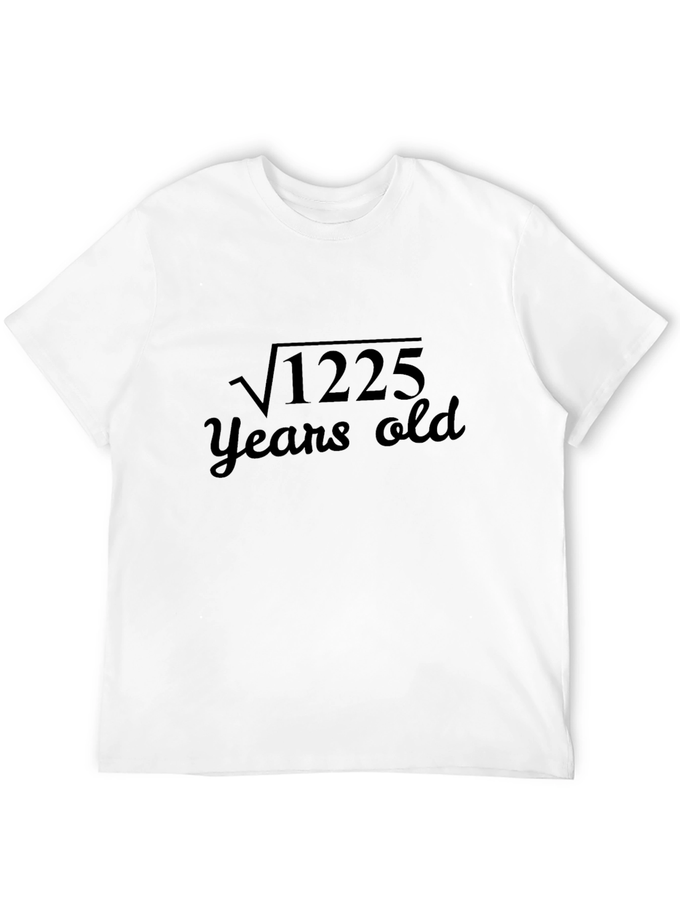 Funny Math Birthday T-Shirt - 35 Years Old