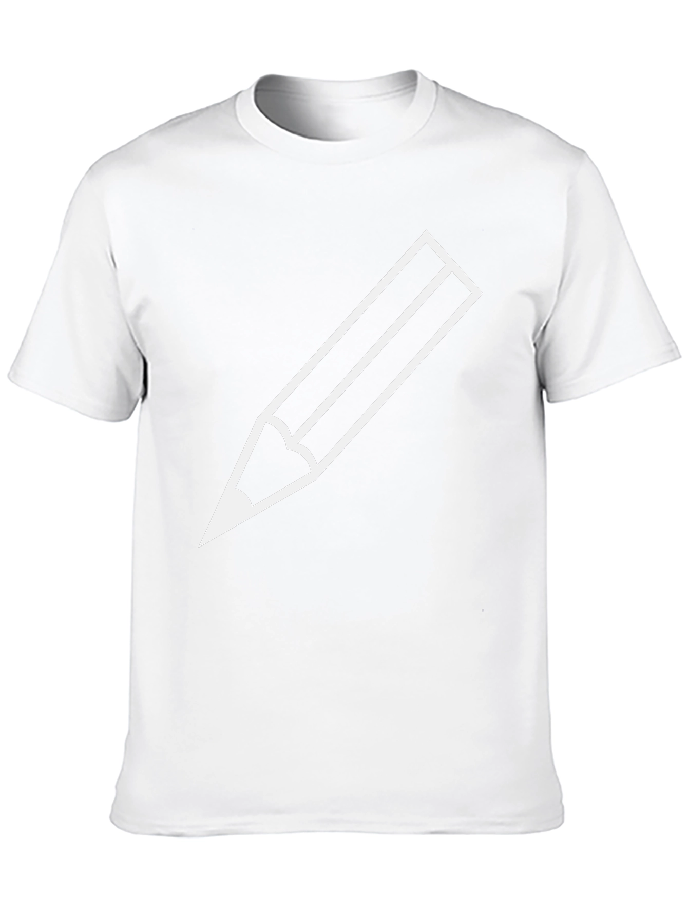 Pencil Graphic Black T-Shirt