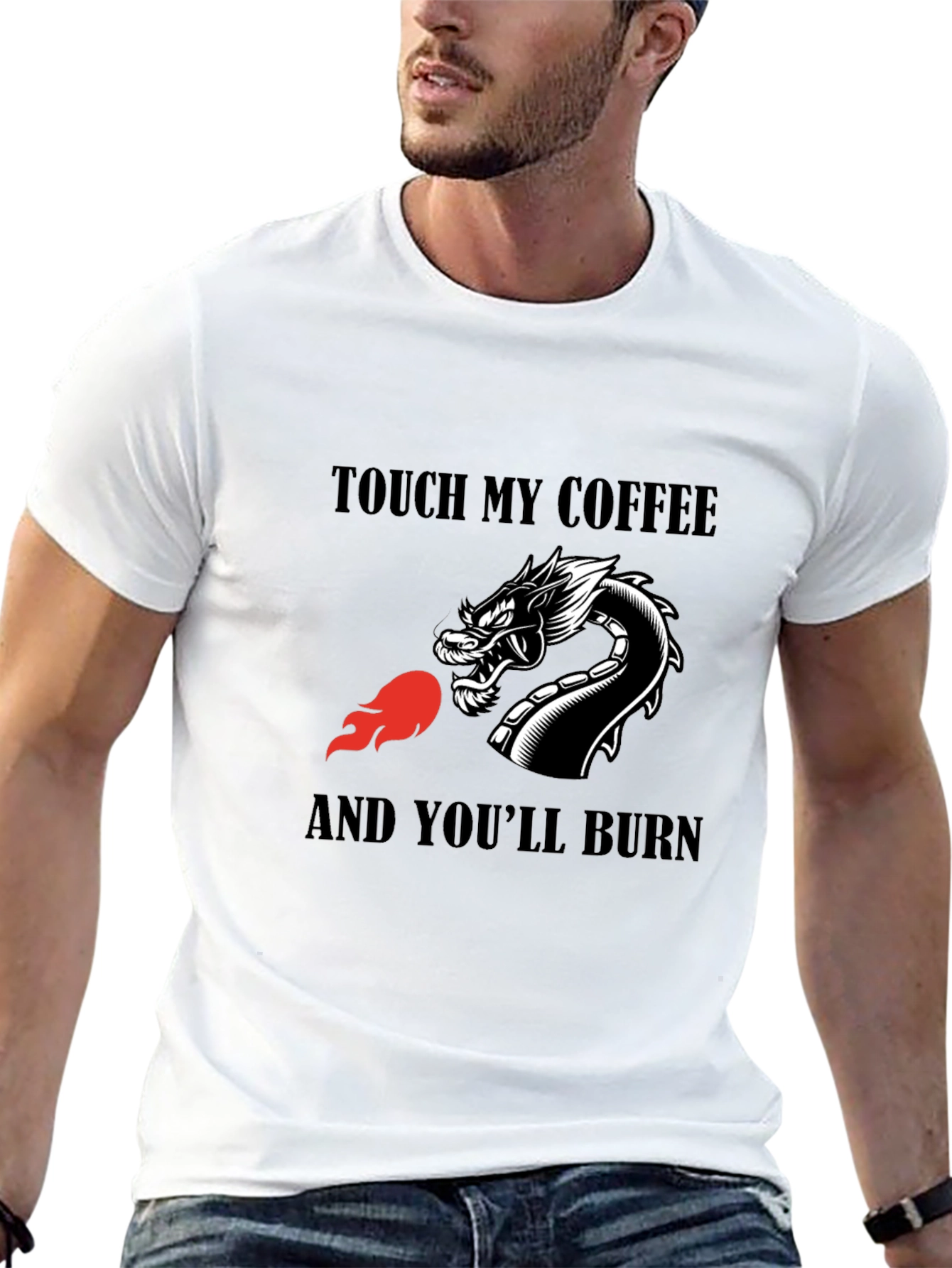 Dragon Coffee Warning T-Shirt
