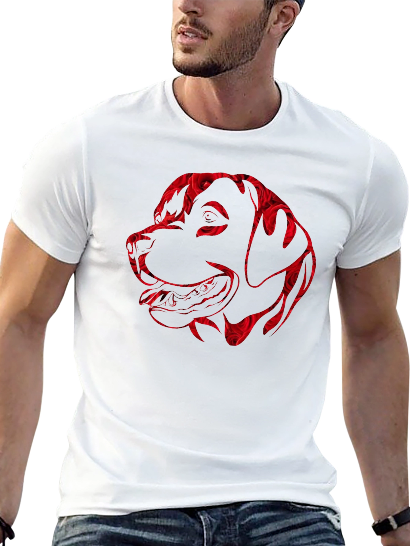 Dog Lovers Rose Print Tee
