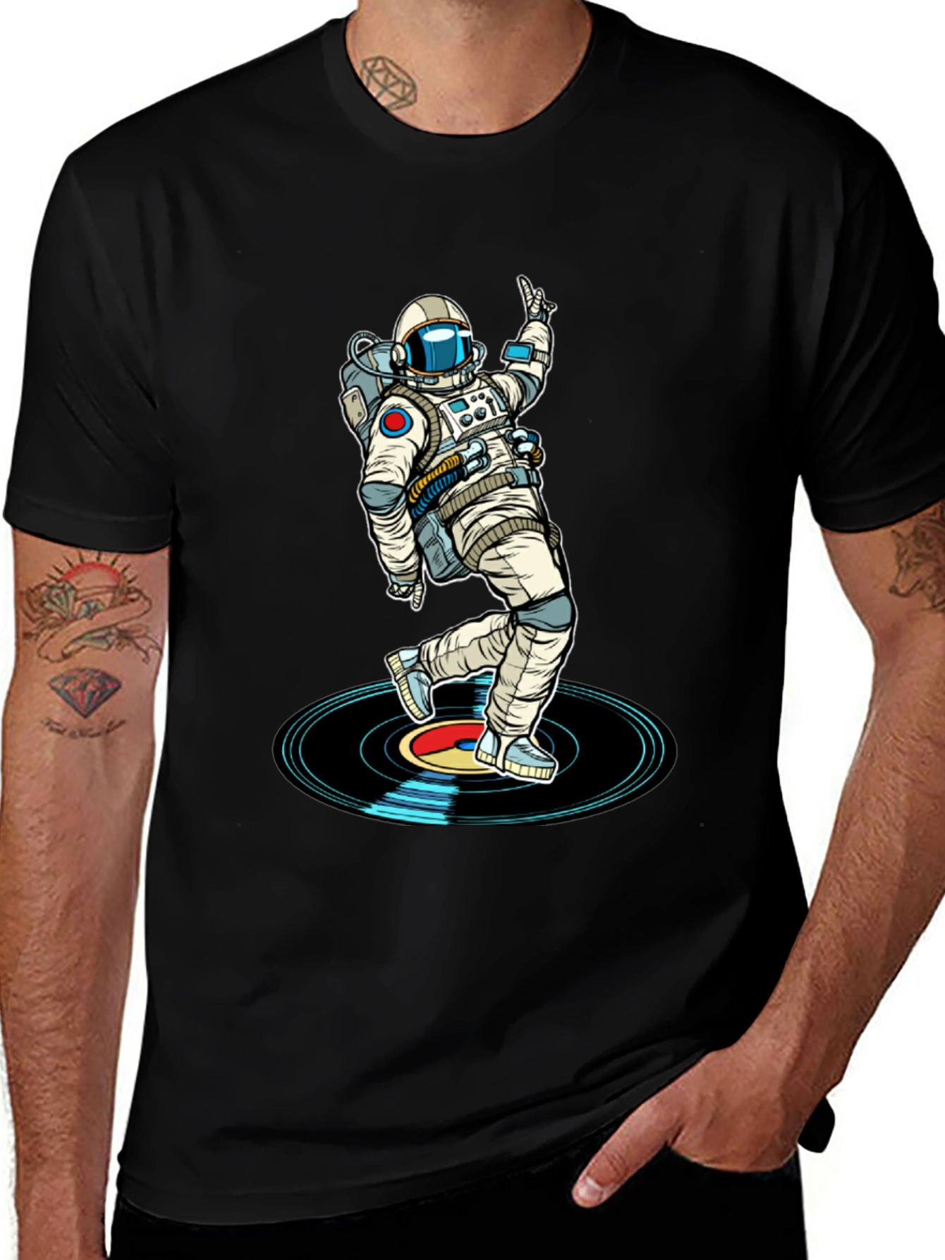 Astronaut DJ T-Shirt - Space Dance Music Tee