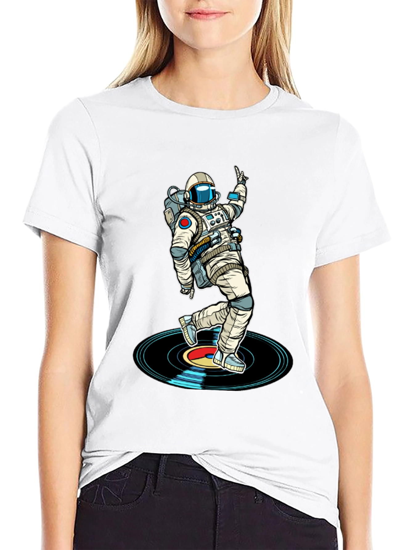 Astronaut DJ T-Shirt - Space Dance Music Tee