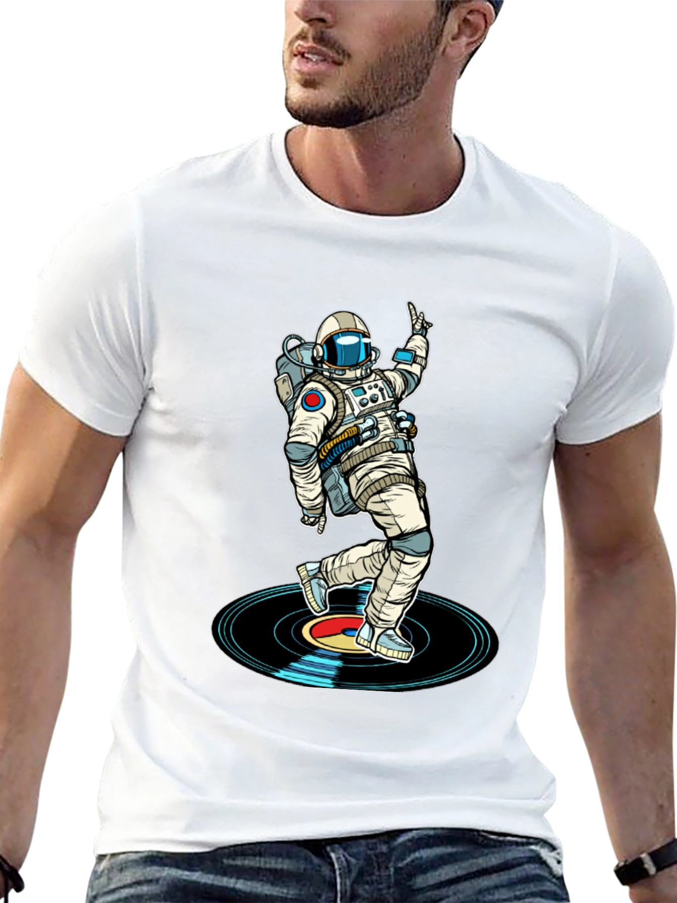 Astronaut DJ T-Shirt - Space Dance Music Tee