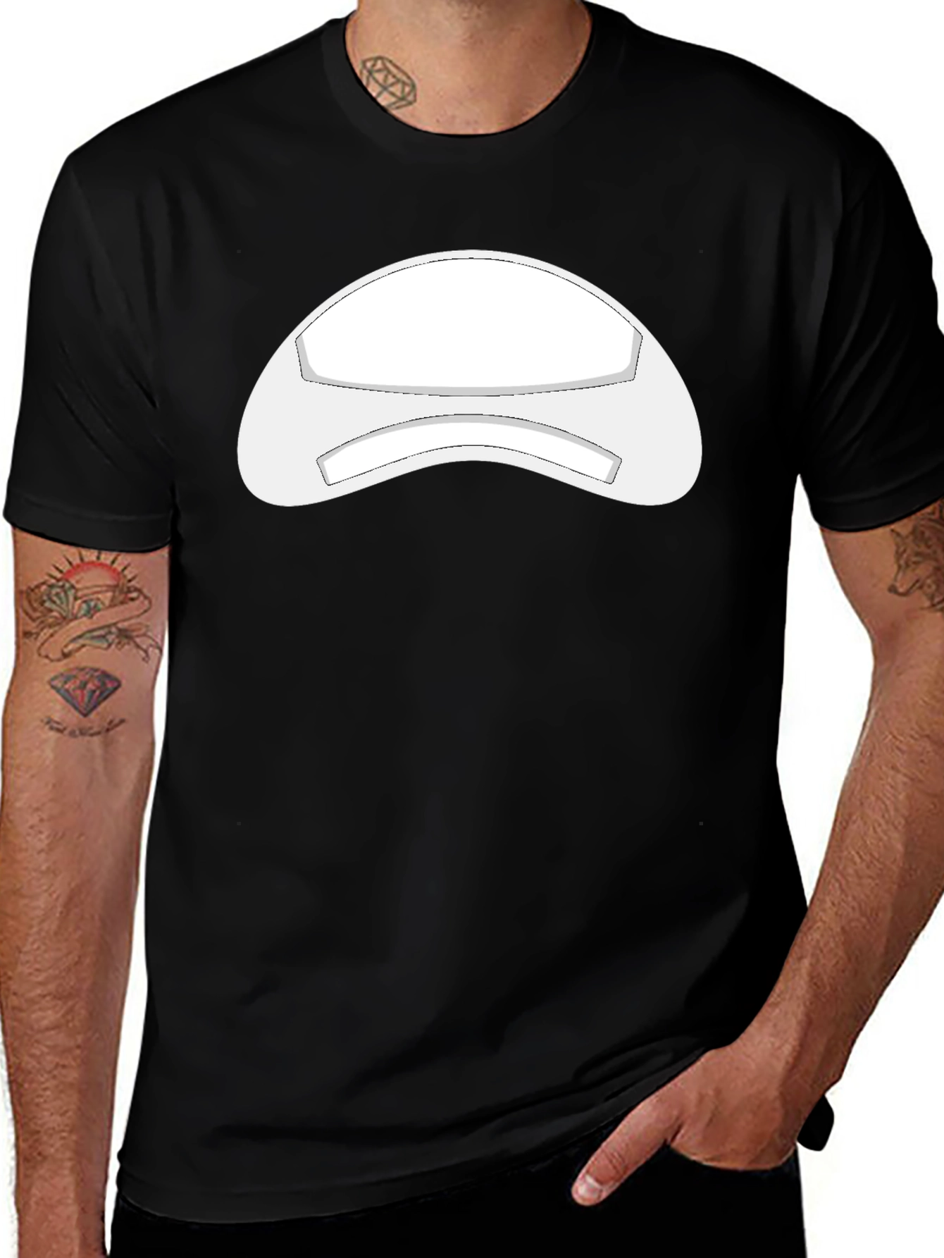Mens Graphic Print Black T-Shirt
