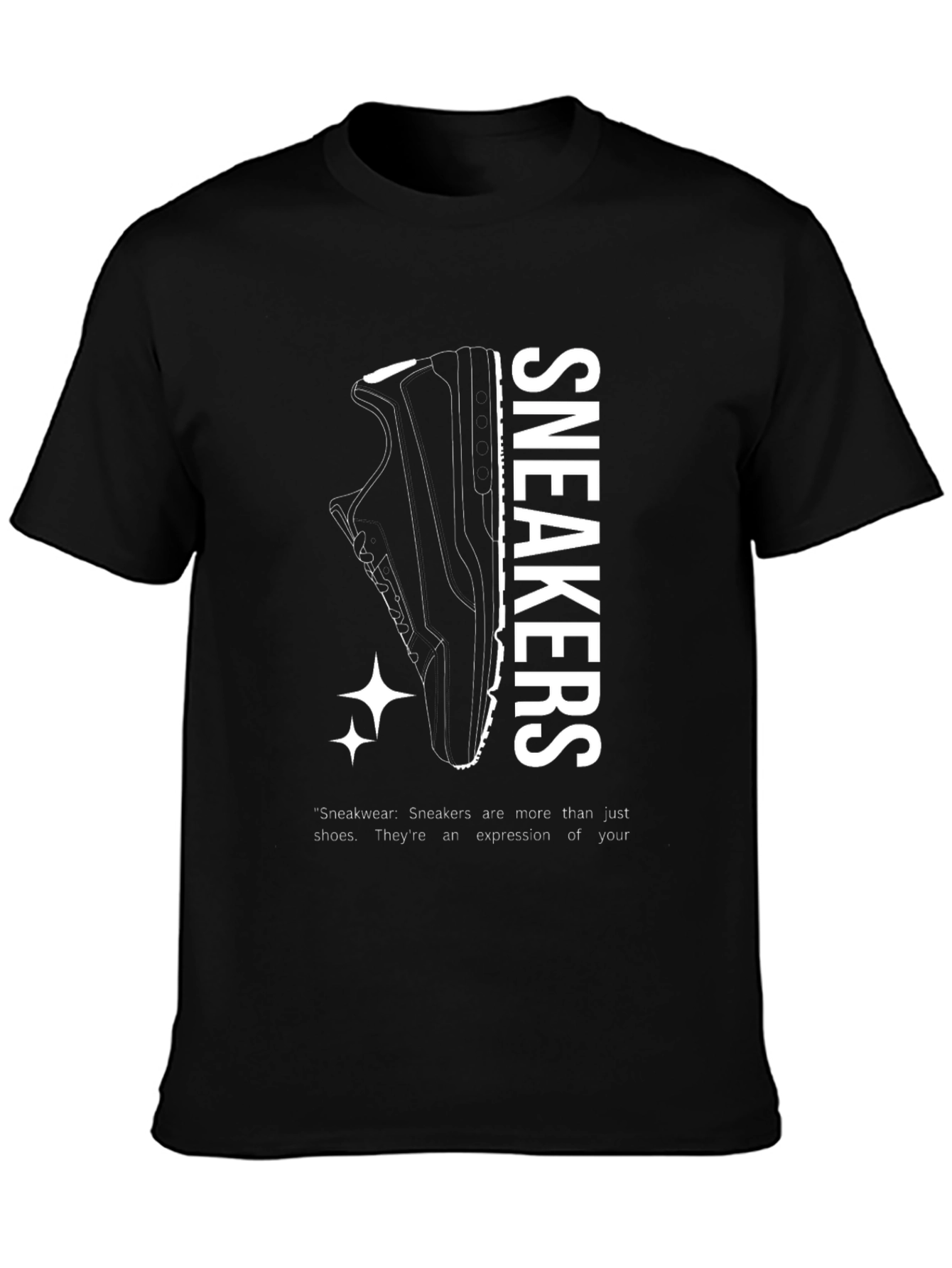 Sneakers Expression Black T-Shirt
