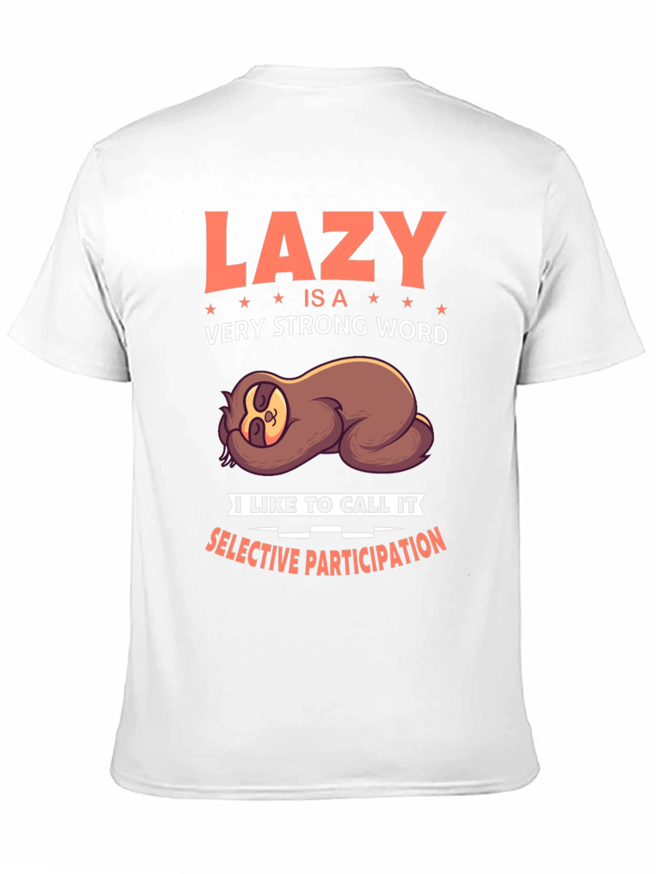 Lazy Sloth Graphic T-Shirt - Funny & Relaxed Fit