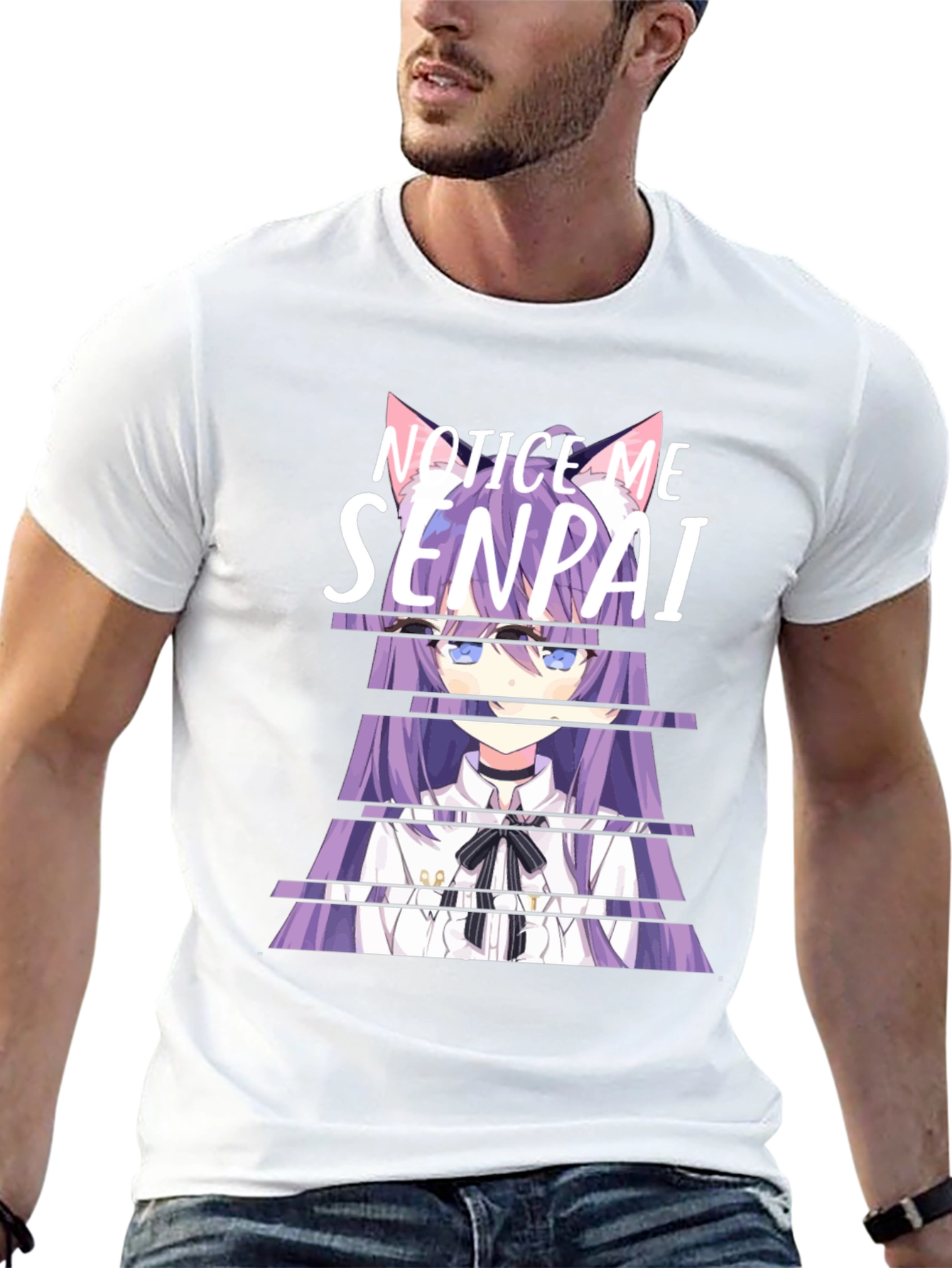 Notice Me Senpai Anime Graphic T-Shirt