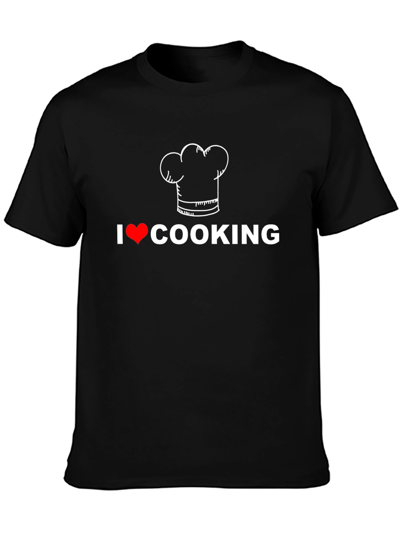 I Love Cooking T-Shirt Chef Hat Graphic Tee