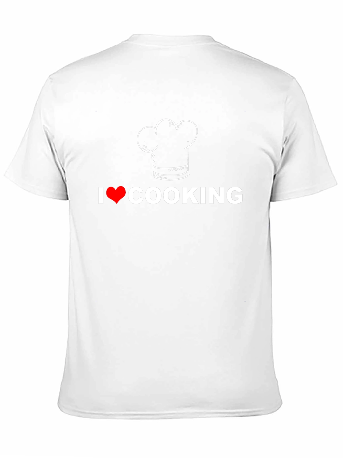 I Love Cooking T-Shirt Chef Hat Graphic Tee