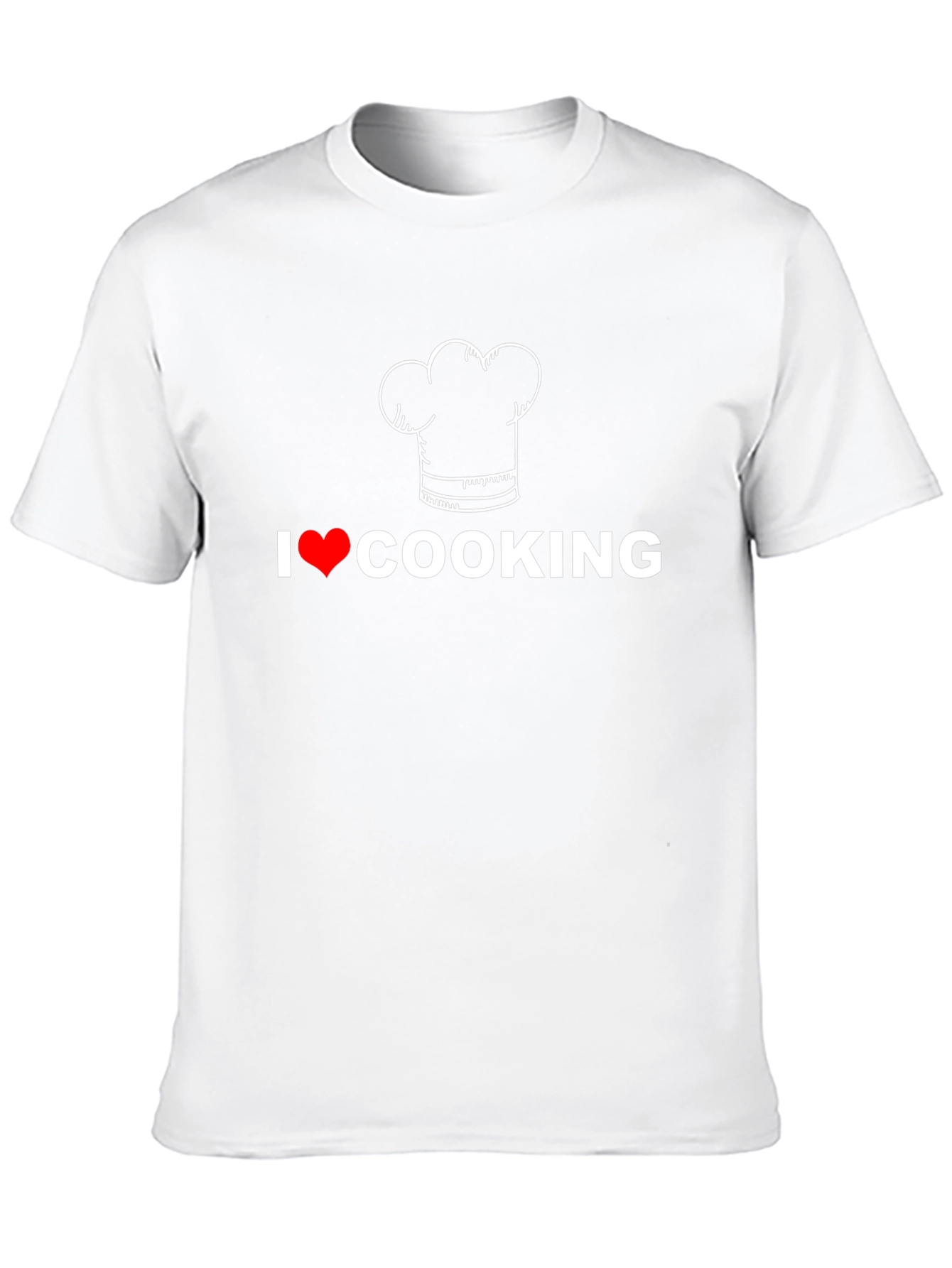I Love Cooking T-Shirt Chef Hat Graphic Tee