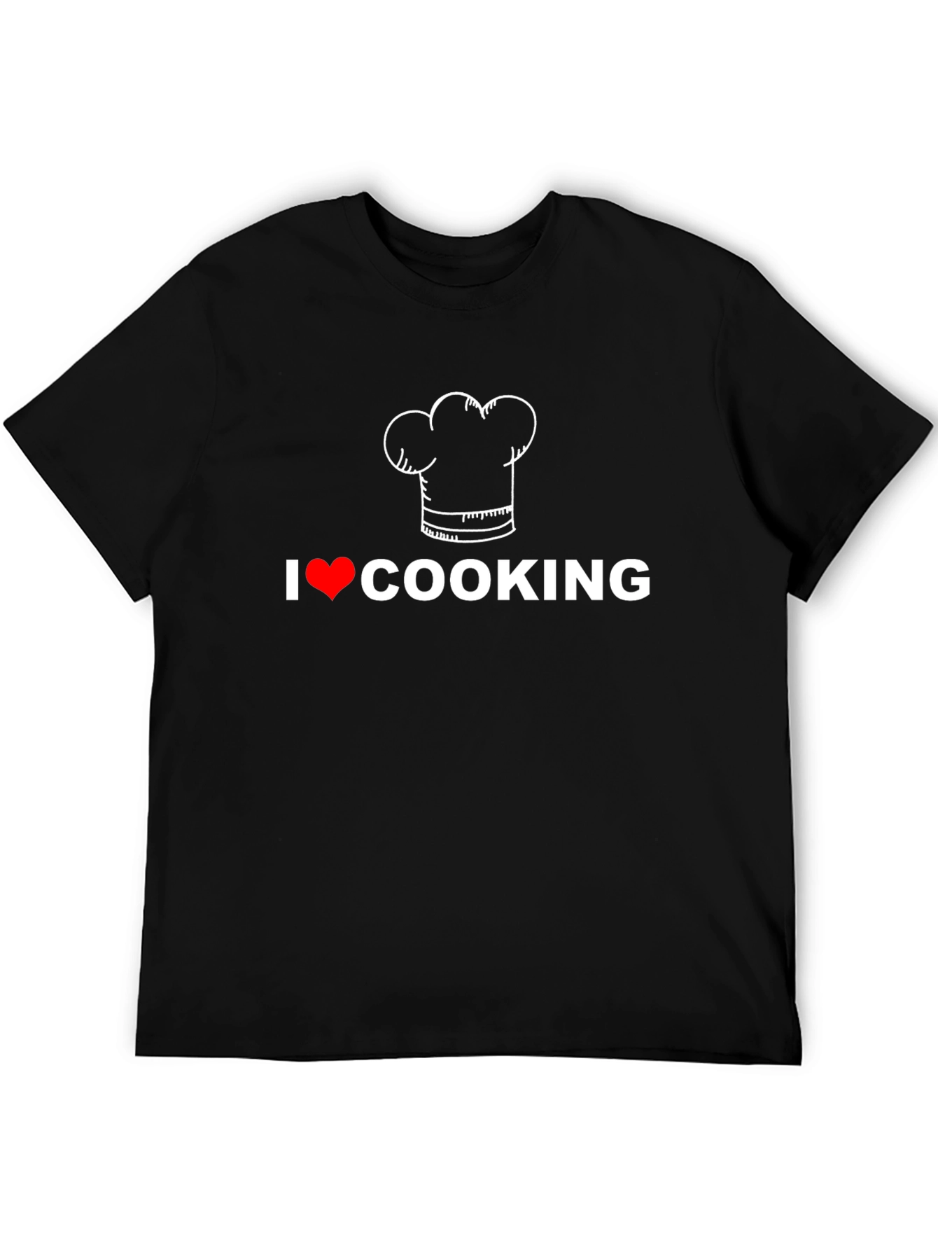 I Love Cooking T-Shirt Chef Hat Graphic Tee