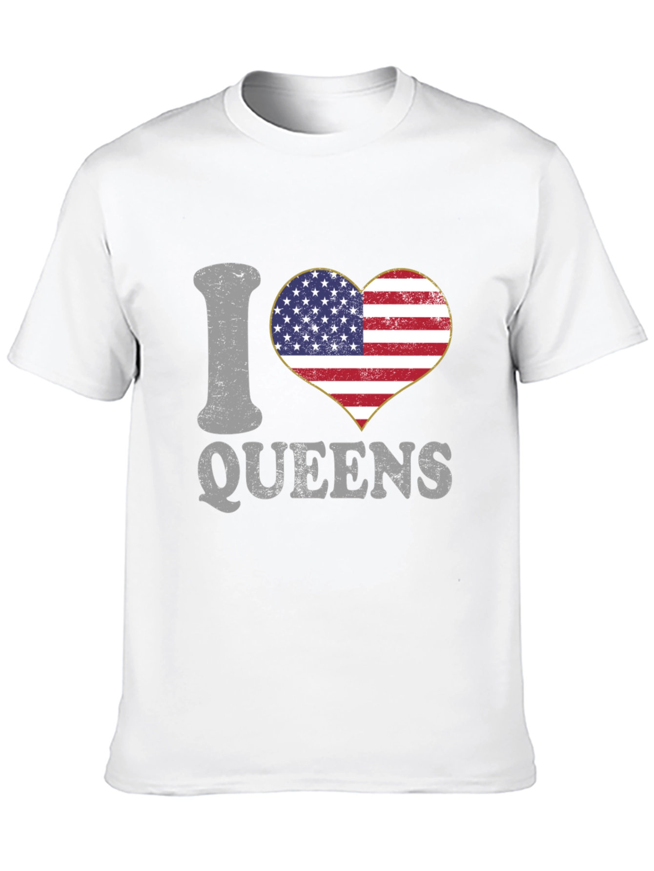 I Love Queens T-Shirt Patriotic Pride