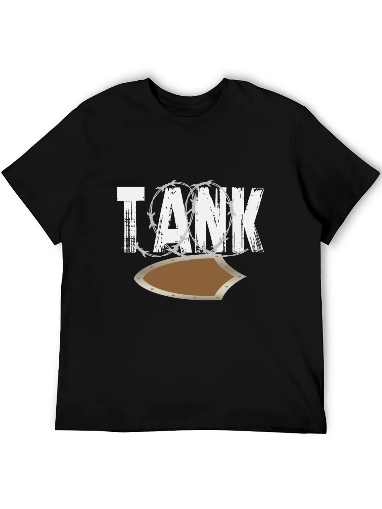 Tank Shield Graphic Tee - Mens Black T-Shirt