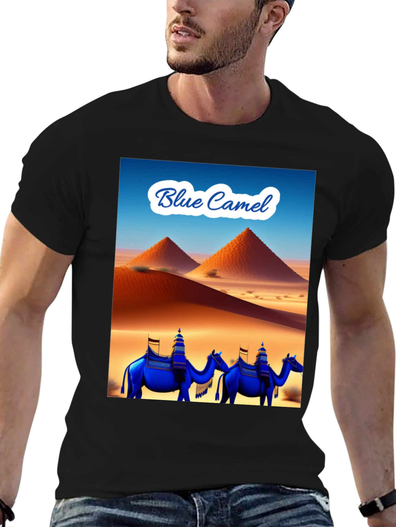 Blue Camel Desert T-Shirt