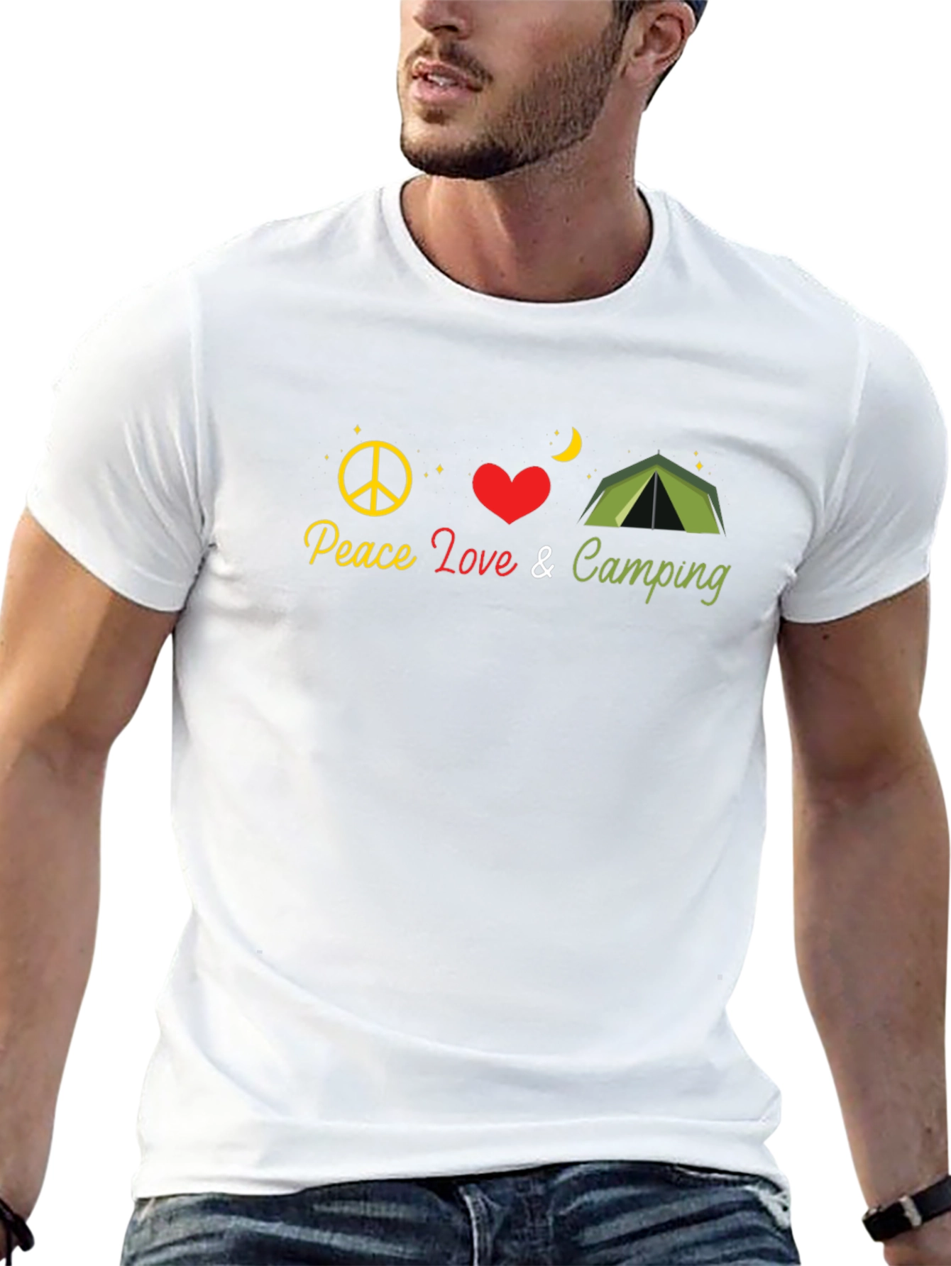 Peace Love Camping Graphic T-Shirt