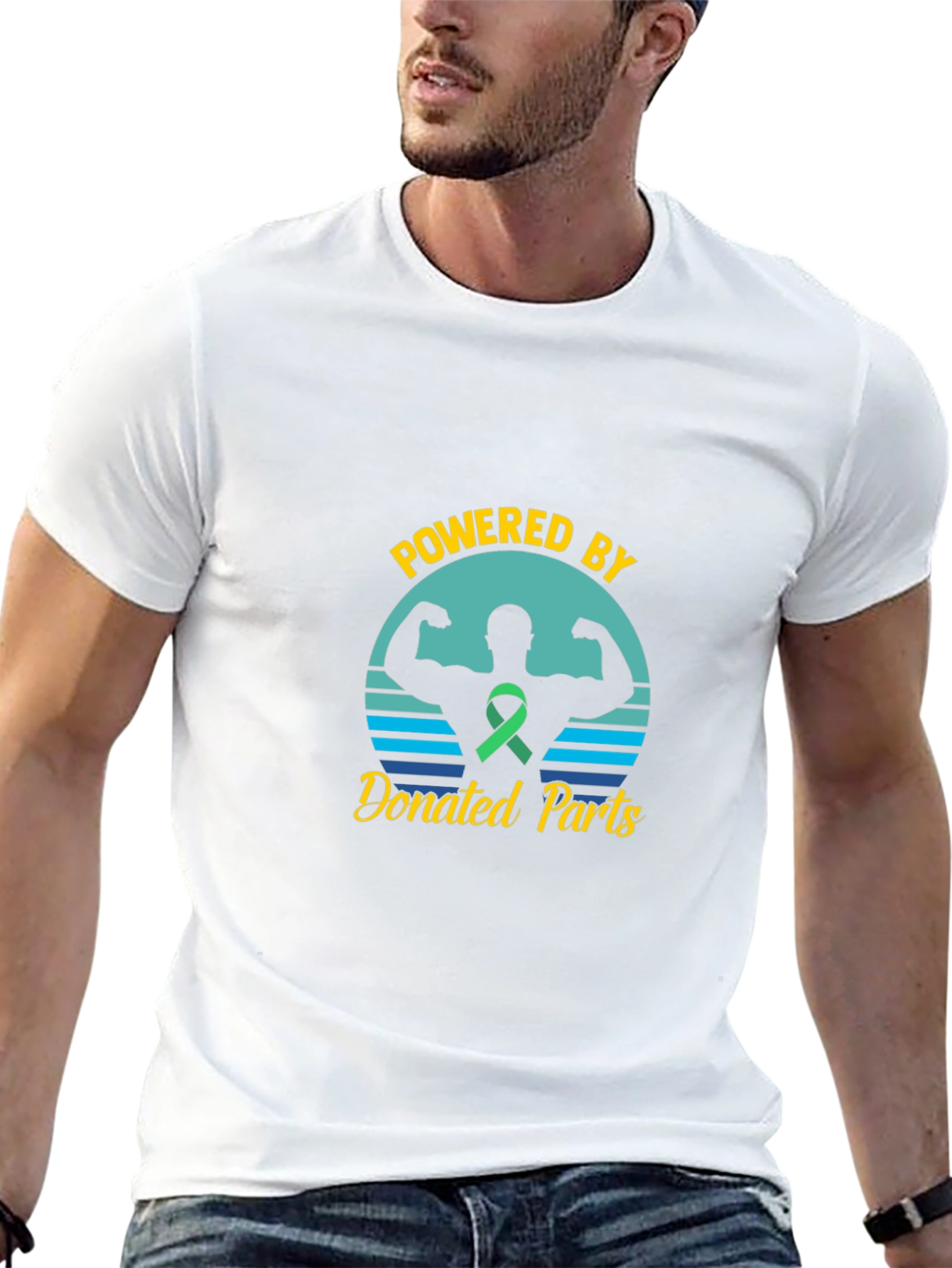 Powered By Donated Parts Black T-Shirt