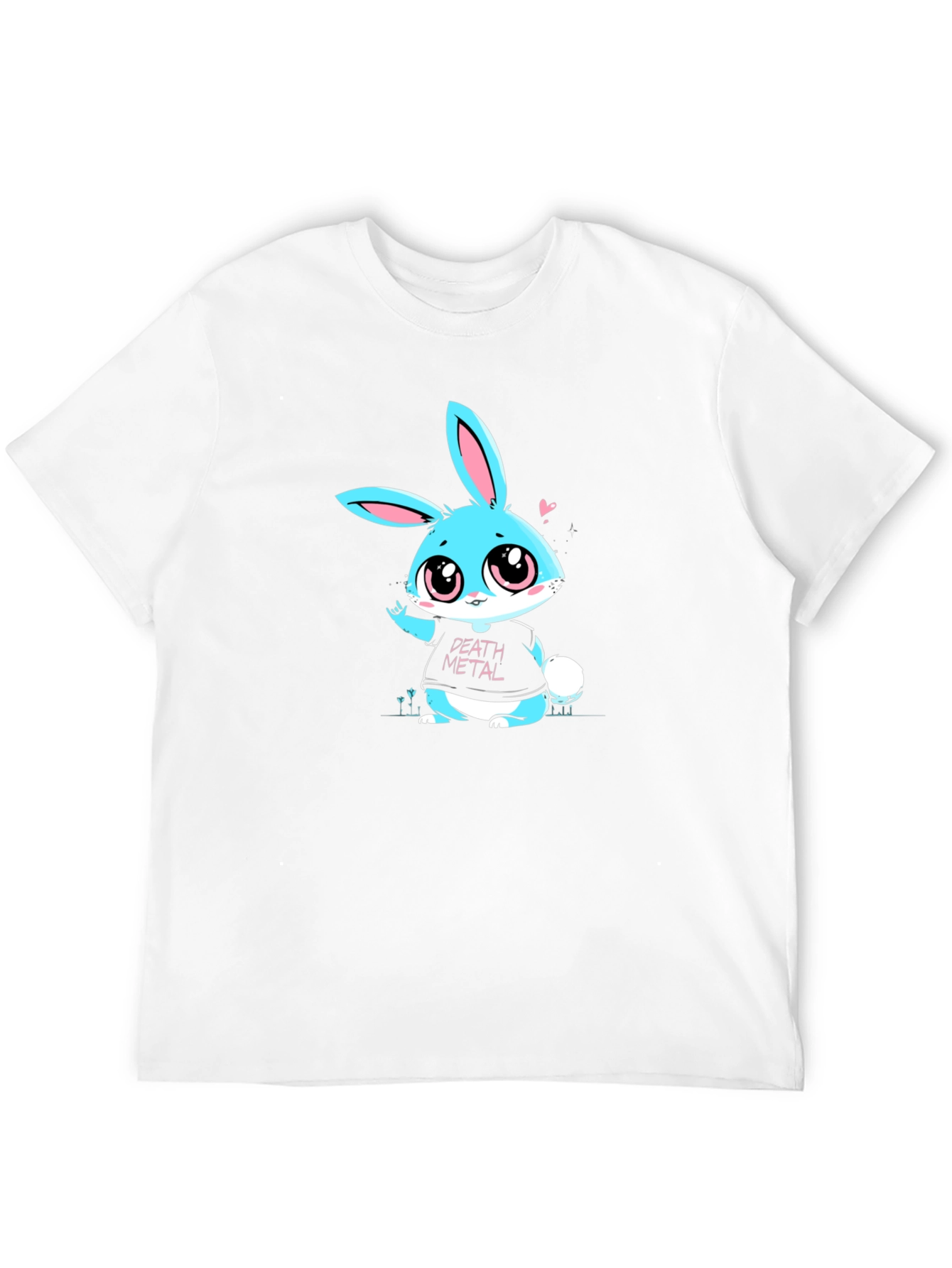 Death Metal Bunny T-Shirt - Black Cotton Tee