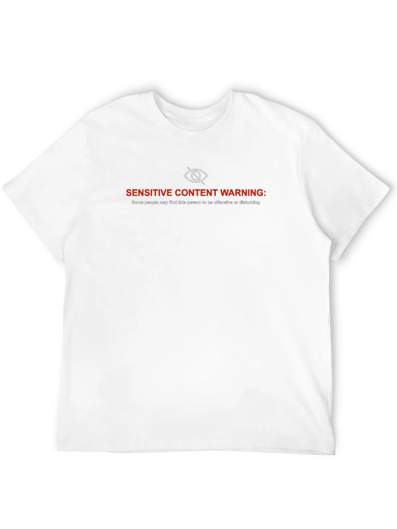 Sensitive Content Warning Graphic T-Shirt