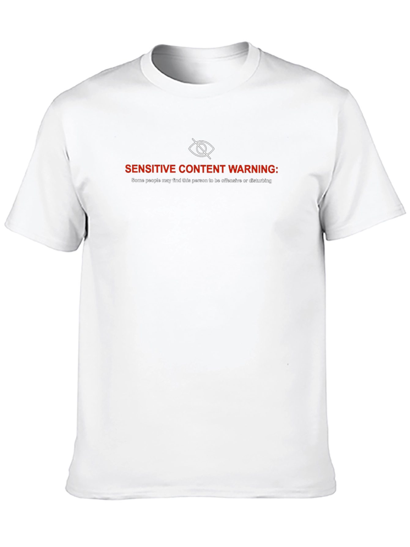 Sensitive Content Warning Graphic T-Shirt