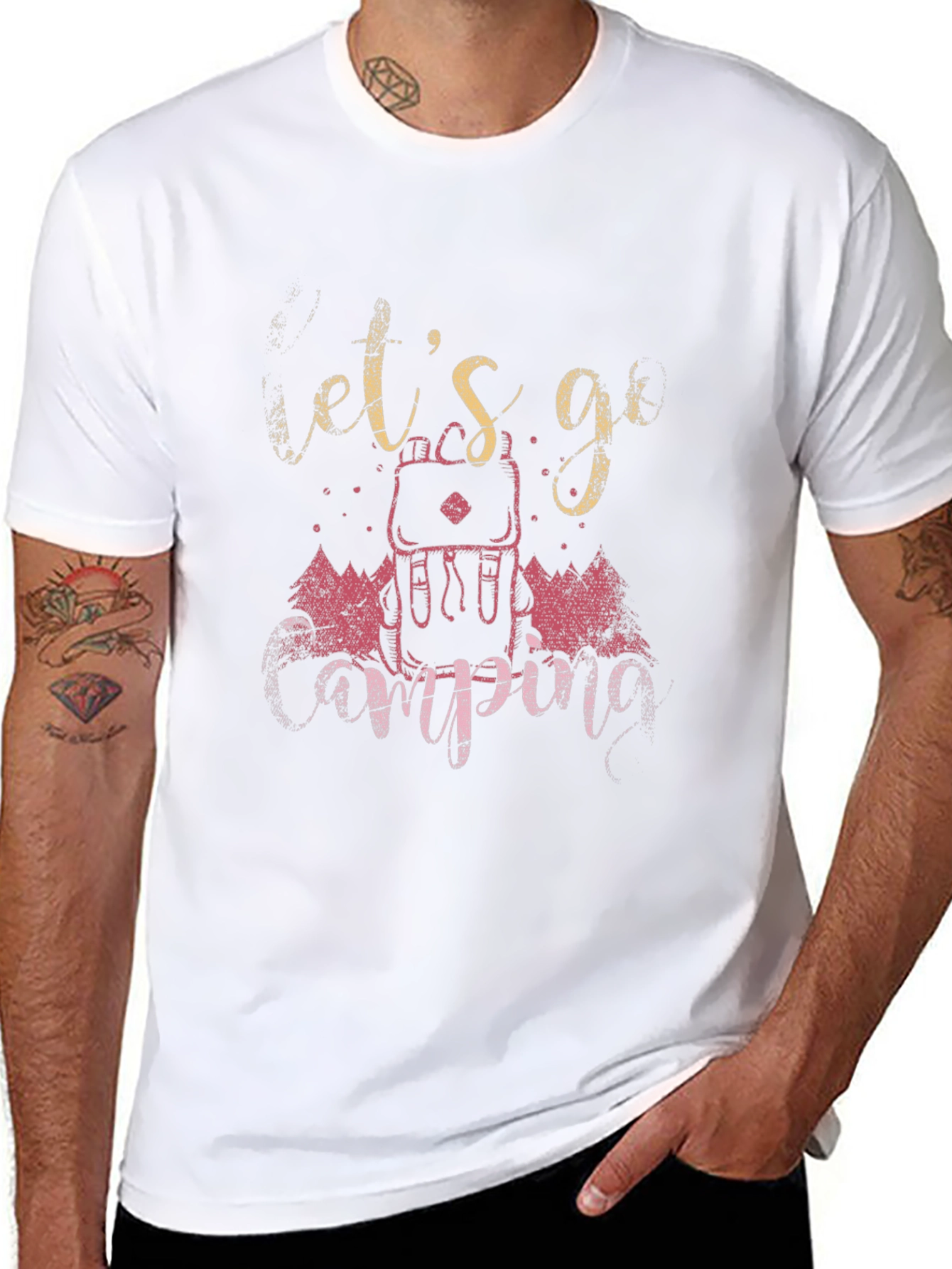 Lets Go Camping Graphic Tee