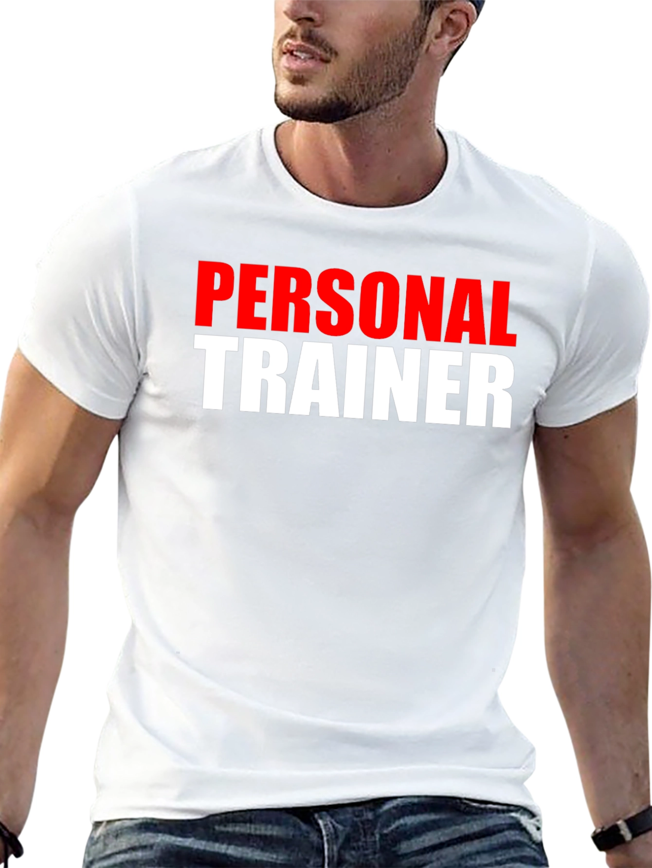 Personal Trainer Graphic Tee - Black Cotton Gym Shirt