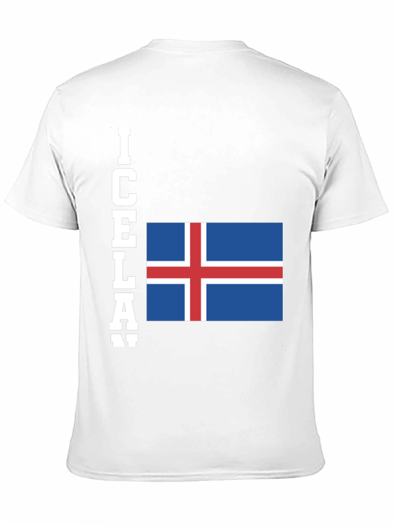 Iceland Flag T-Shirt - Black Graphic Tee