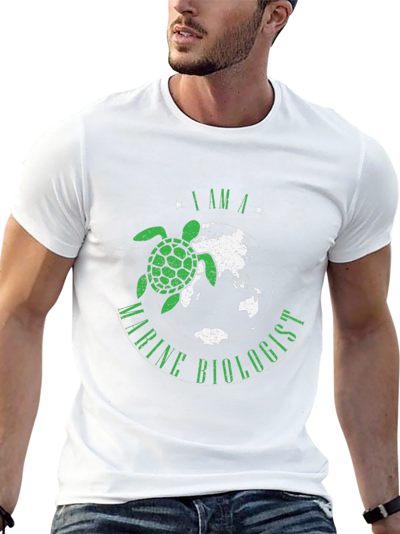 Marine Biologist Turtle Graphic T-Shirt