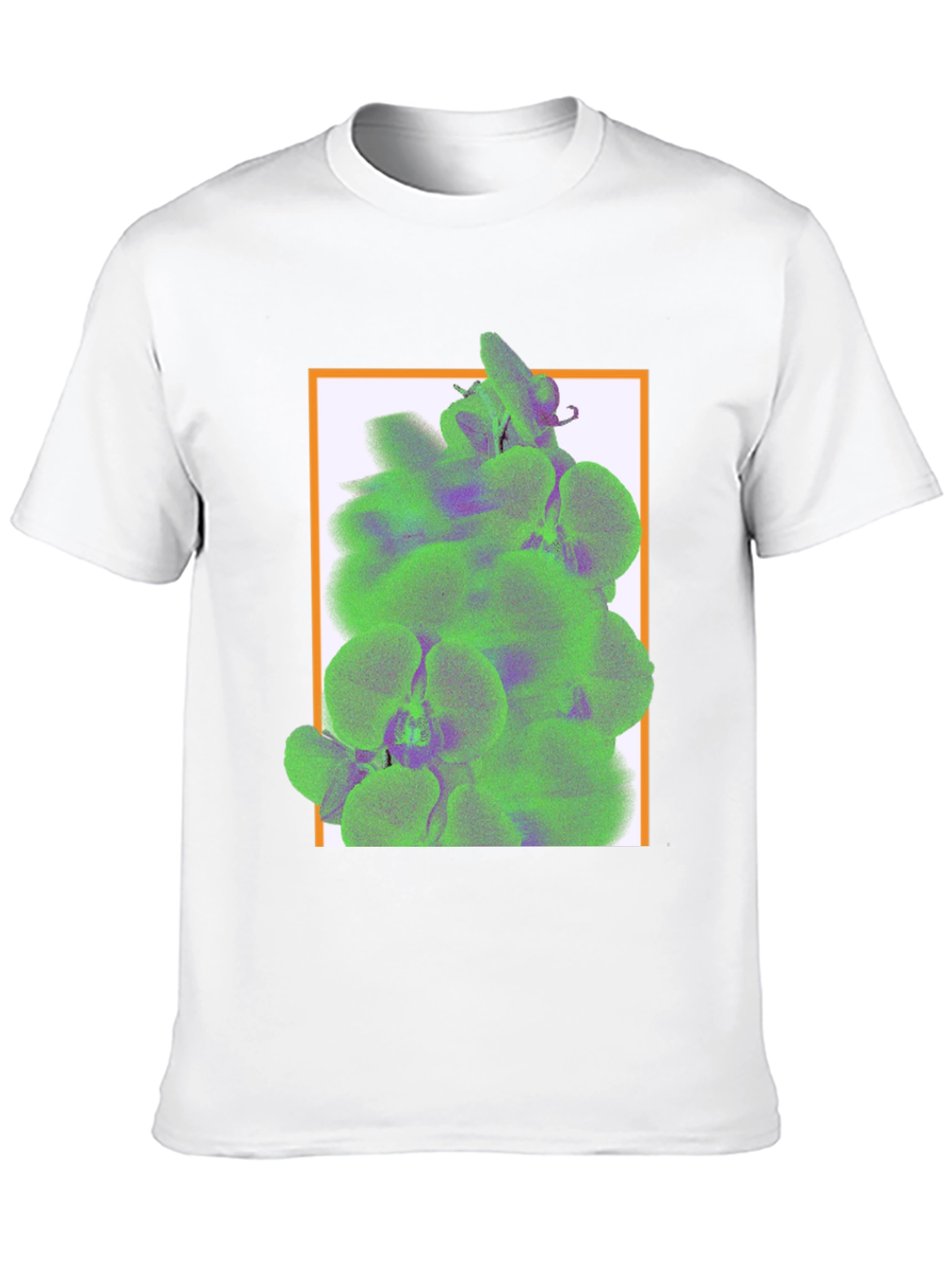 Trendy Graphic Tee with Floral Accent