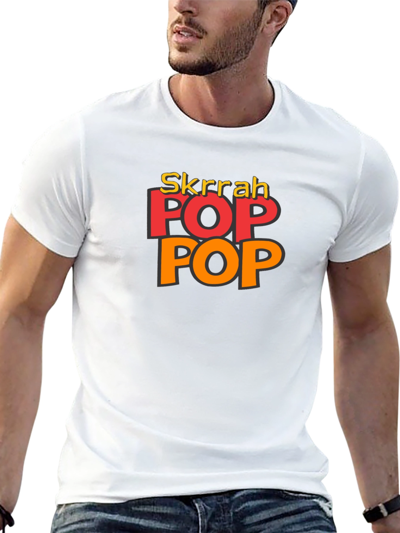 Skrrah Pop Pop Graphic T-Shirt - Black
