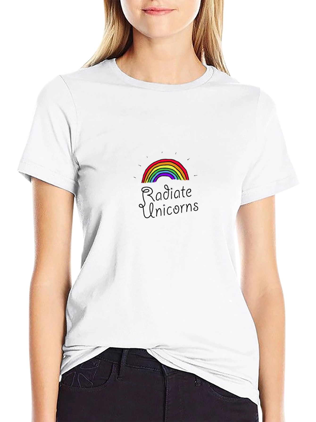 Radiate Unicorns Graphic Tee - Black