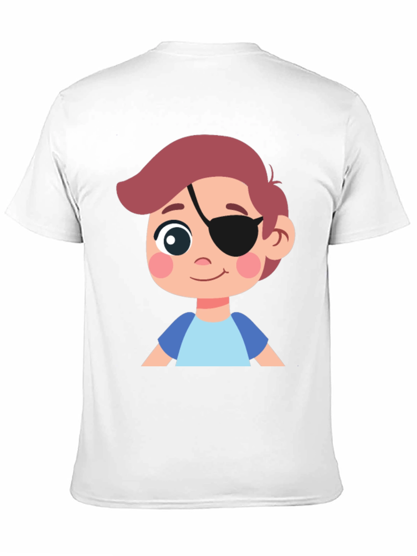 Boys Pirate Patch T-Shirt - Black Cotton Tee