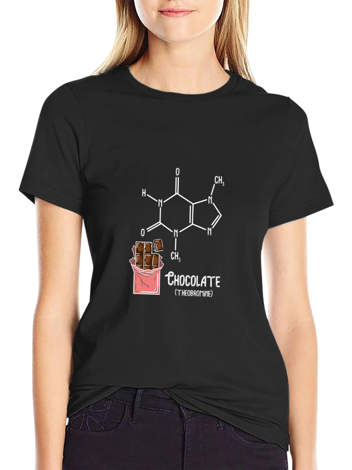 Chocolate Theobromine T-Shirt - Funny Science Tee