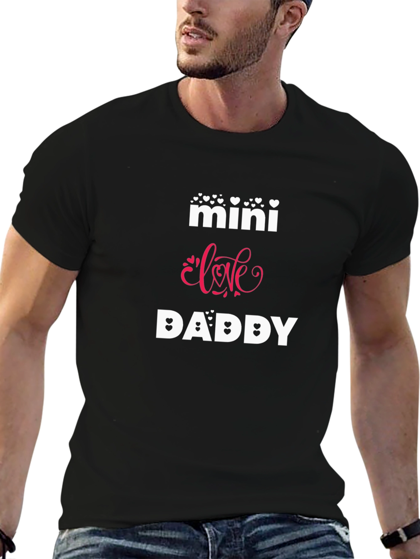 Mini Love Daddy Graphic Tee - Black