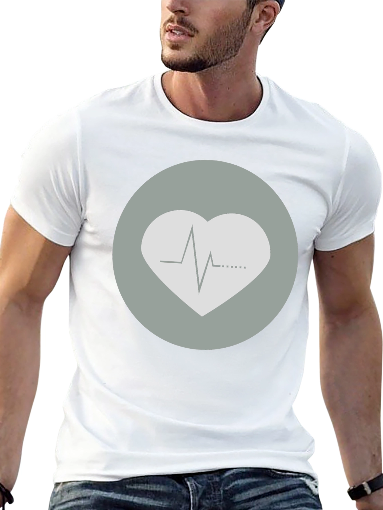 Heartbeat Graphic T-Shirt - Stylish Medical Tee