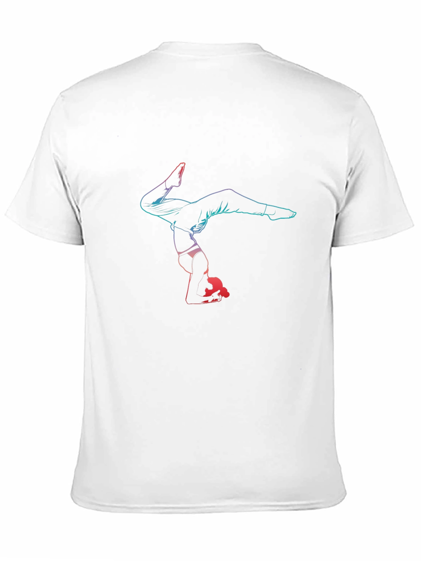Gymnast Graphic Tee - Black Cotton Blend