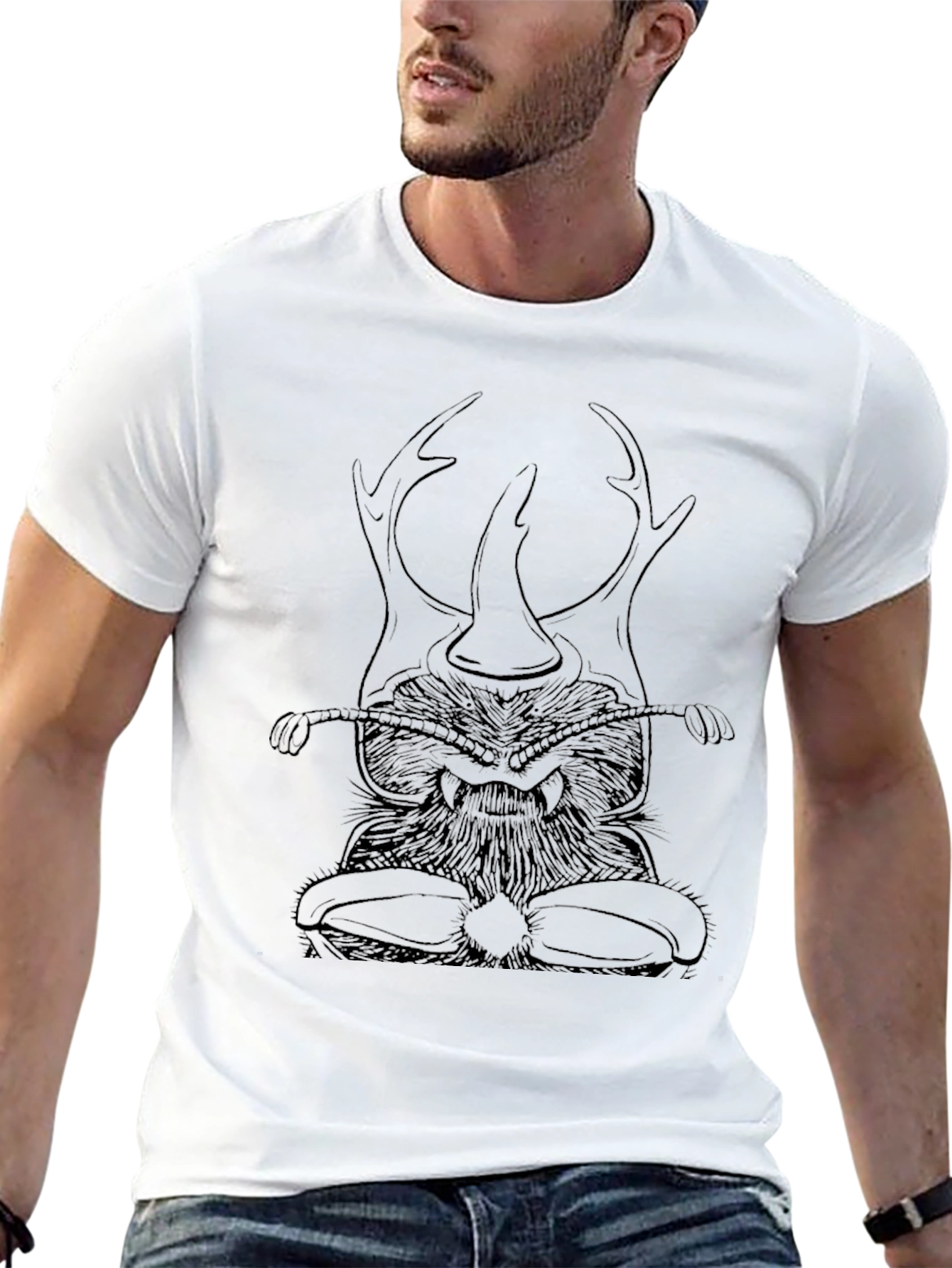 Mens Beetle Graphic T-Shirt