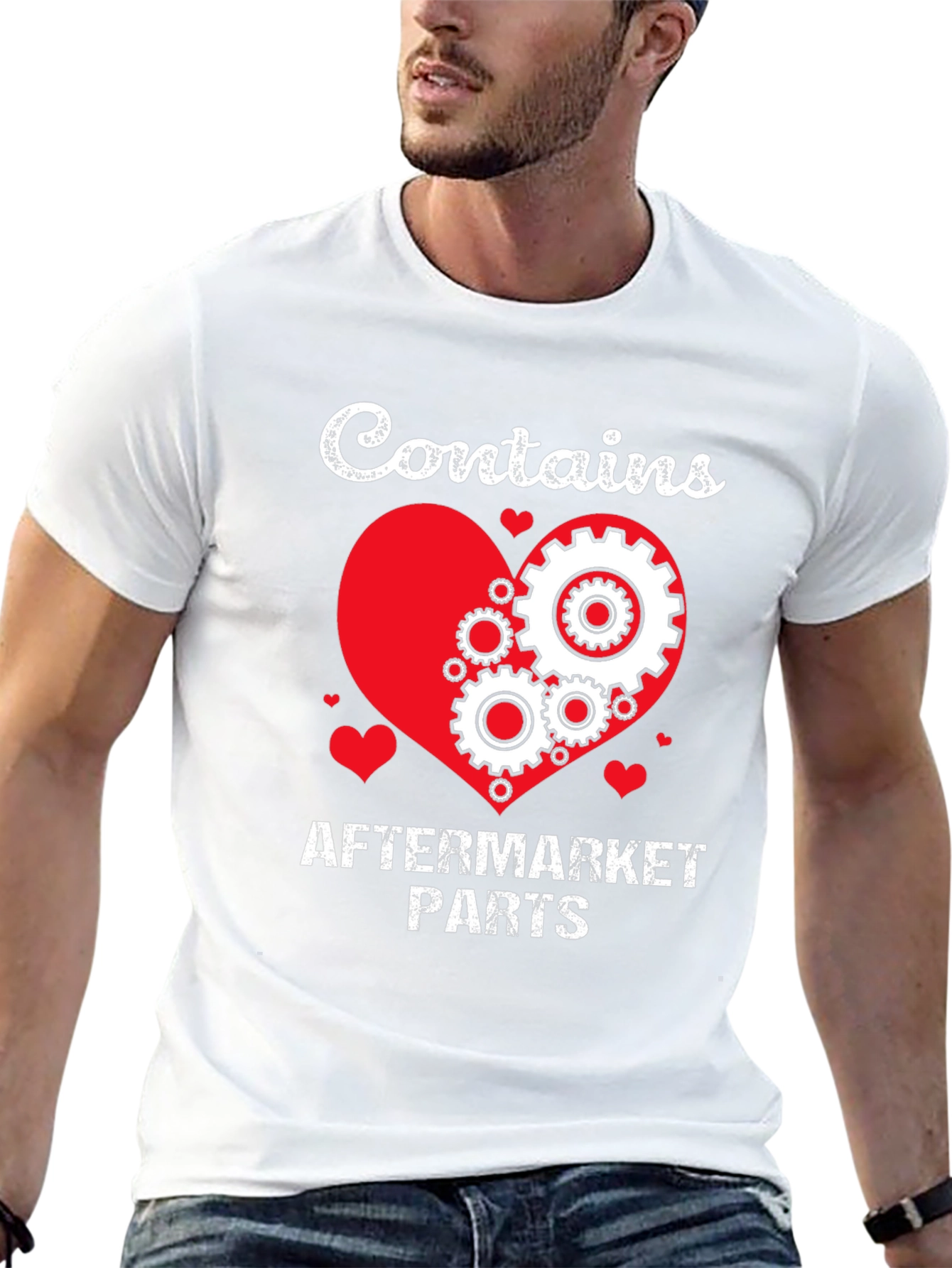 Contains Aftermarket Parts T-Shirt Mechanic Gift Idea