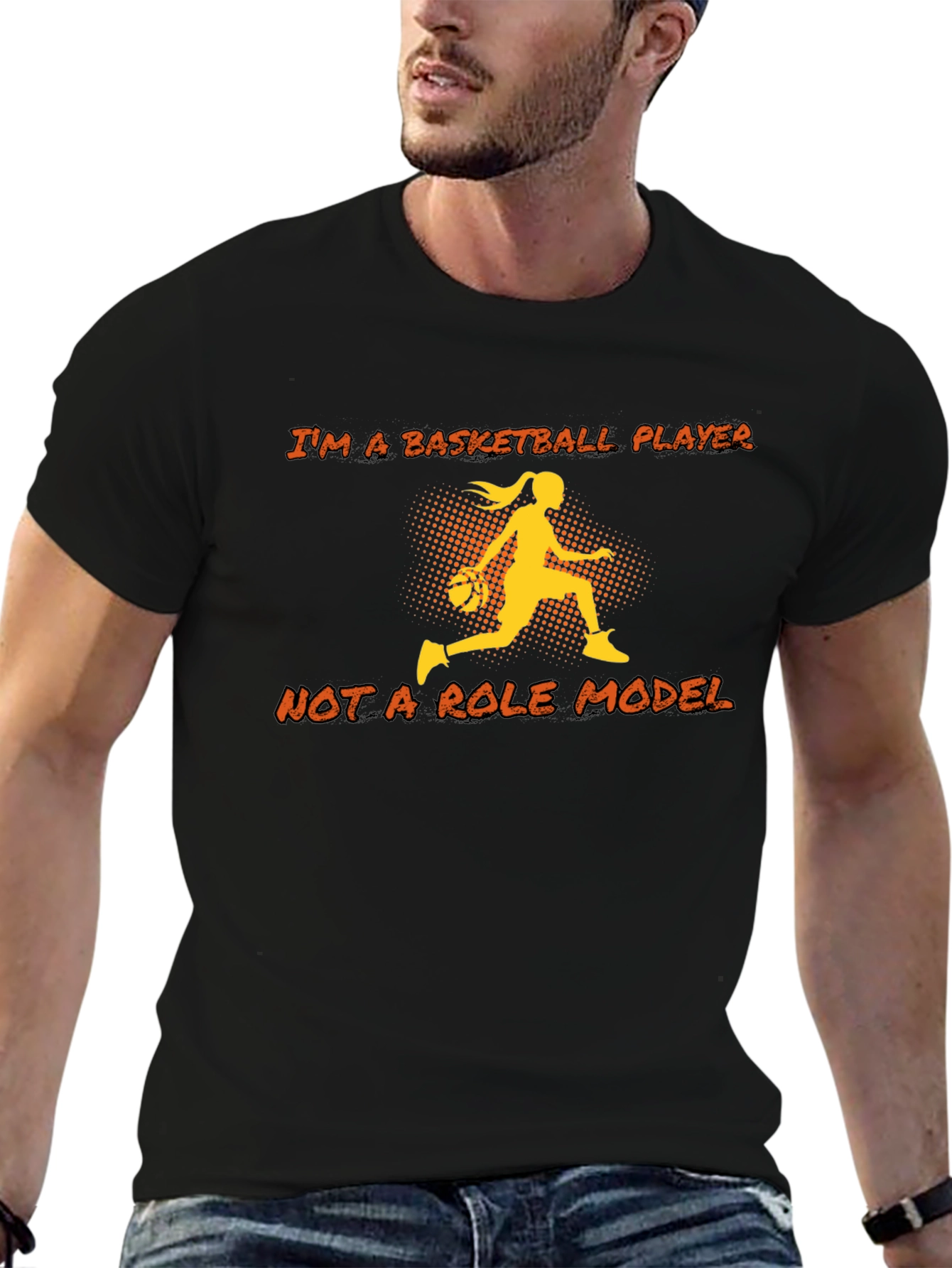 Basketball Player Graphic T-Shirt