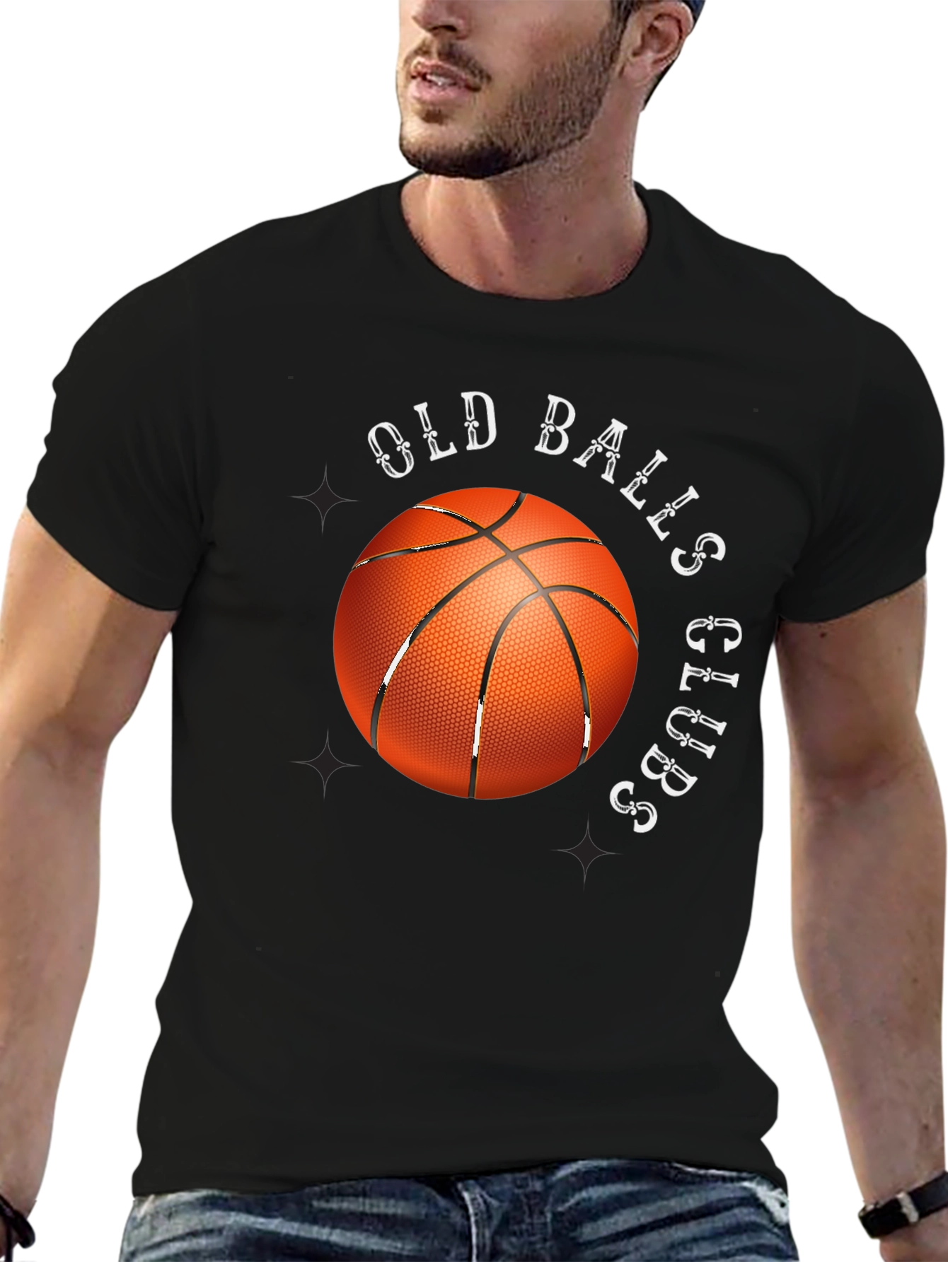 Old Balls Club Basketball Graphic T-Shirt