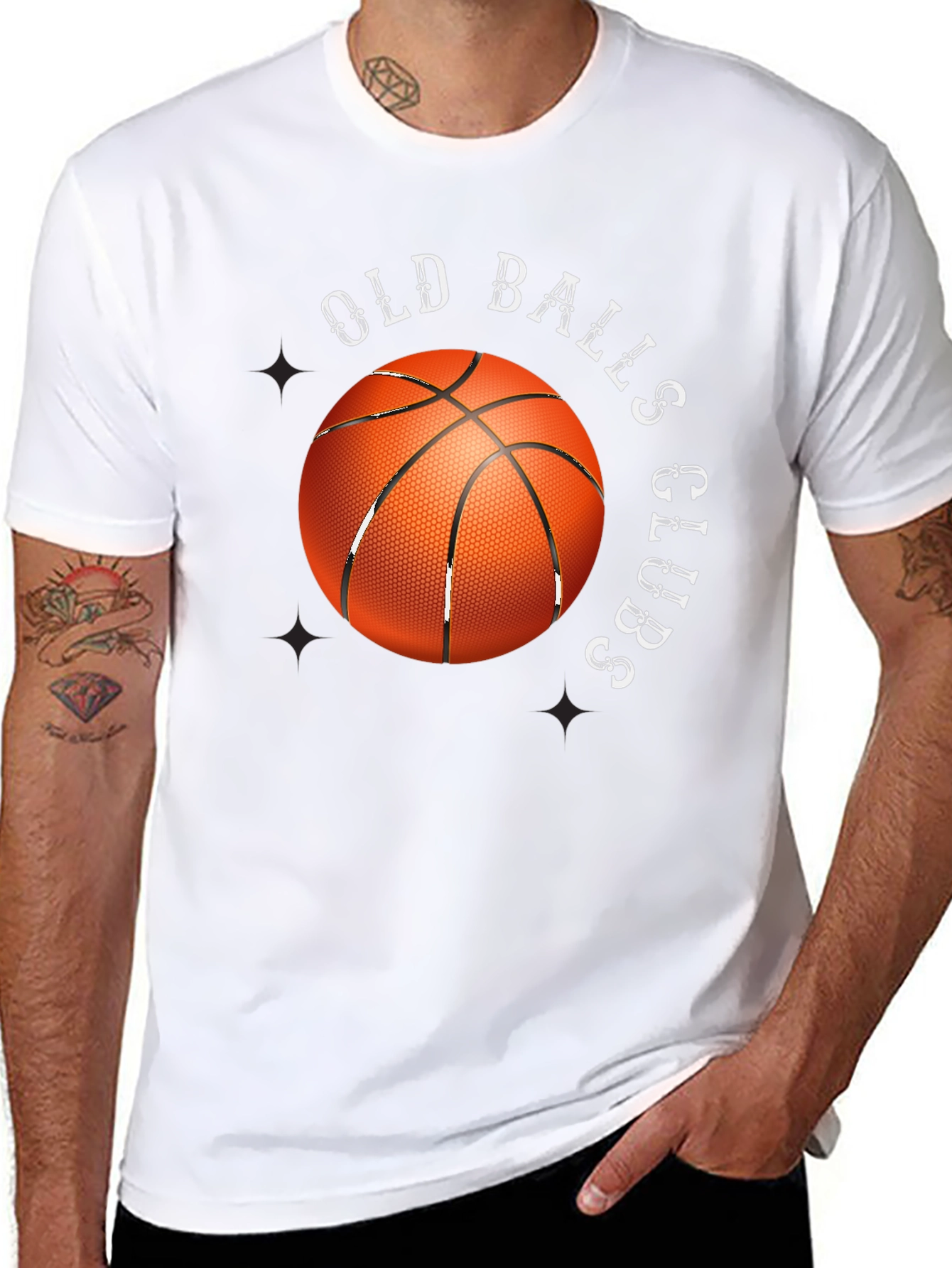 Old Balls Club Basketball Graphic T-Shirt