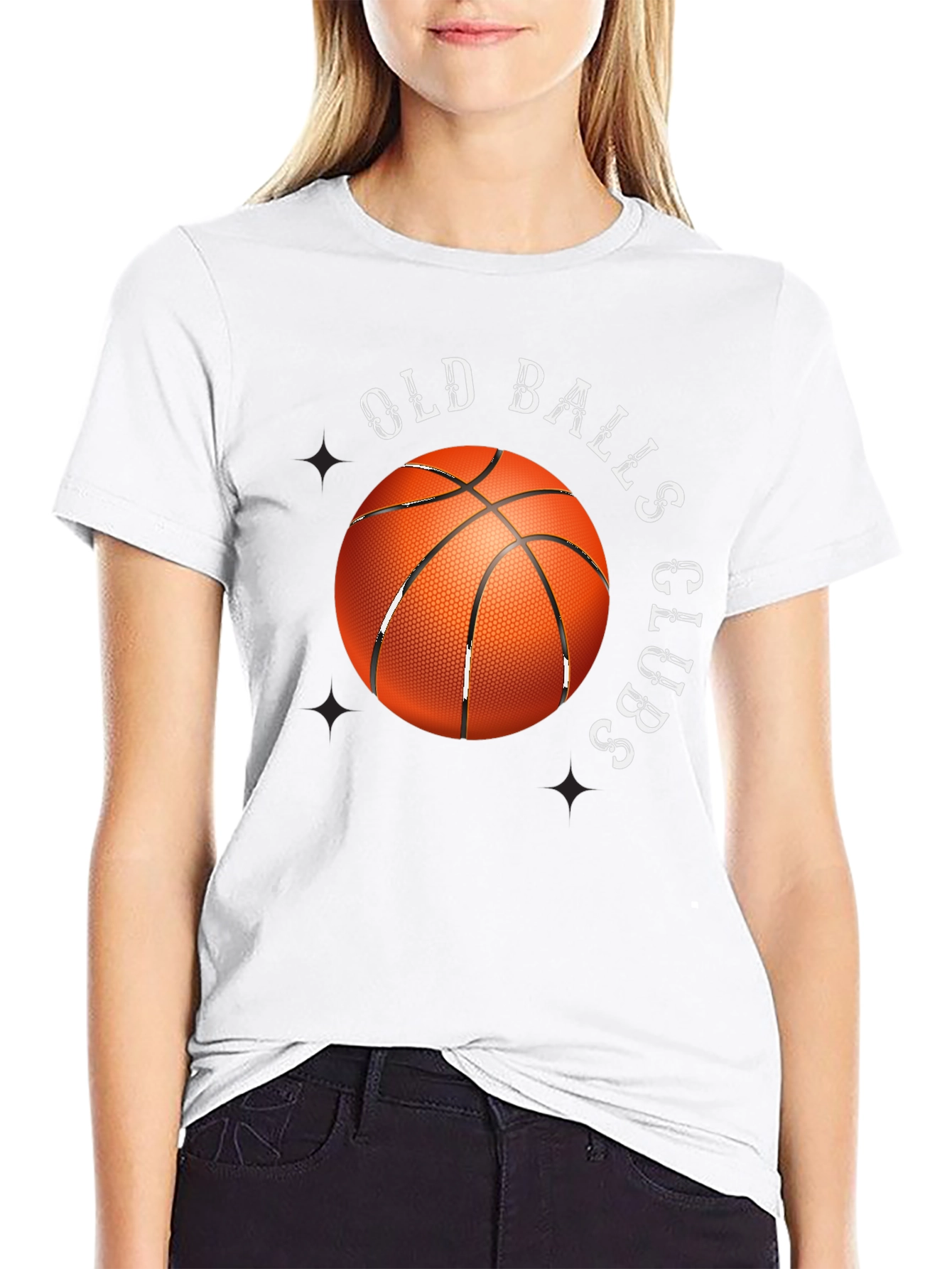 Old Balls Club Basketball Graphic T-Shirt