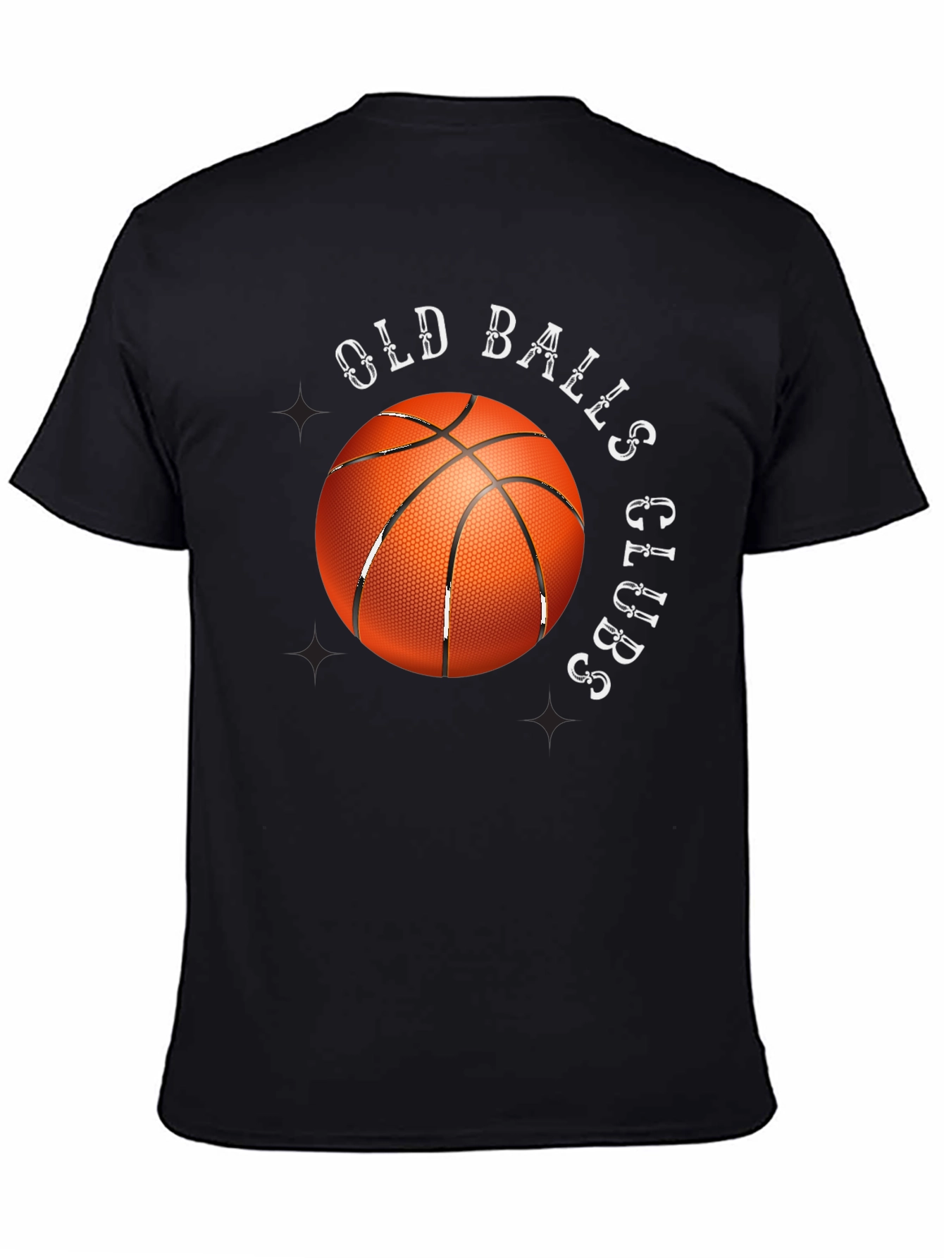 Old Balls Club Basketball Graphic T-Shirt