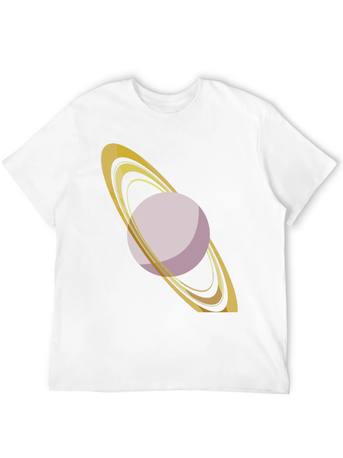 Saturn Graphic Tee - Black Cotton Blend