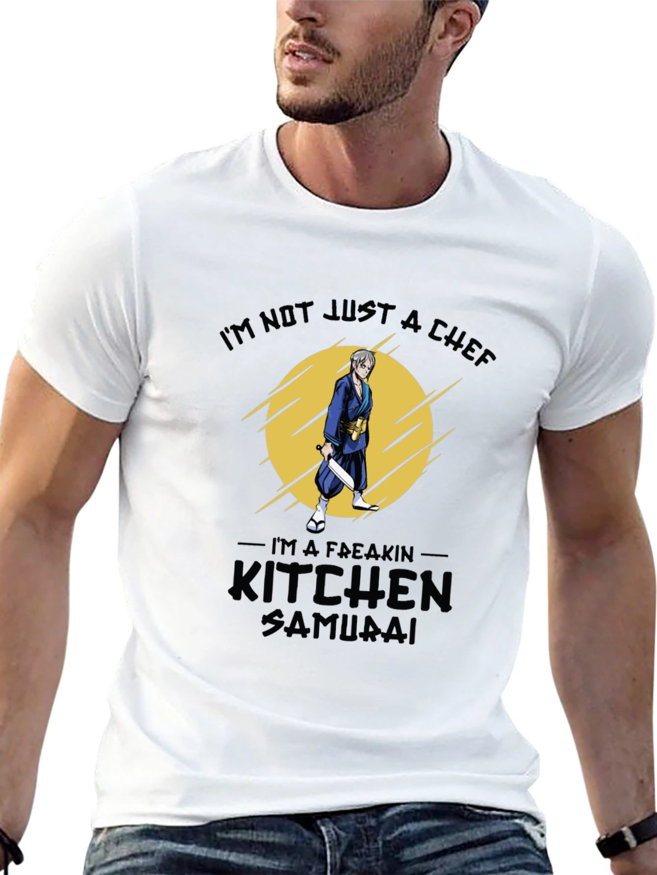 Kitchen Samurai Graphic T-Shirt - Chef Humor Tee