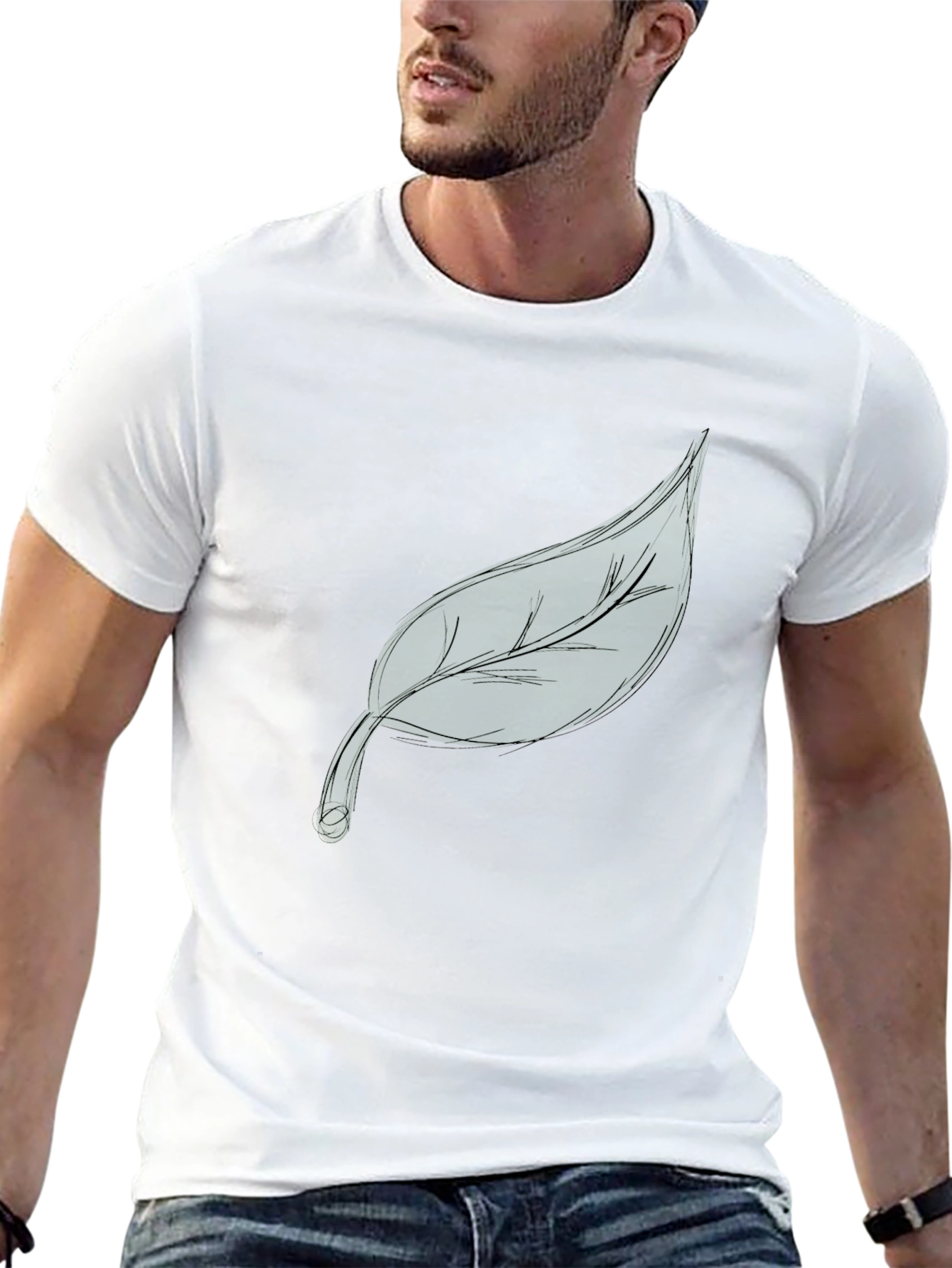 Leaf Graphic Tee - Modern Casual Wear